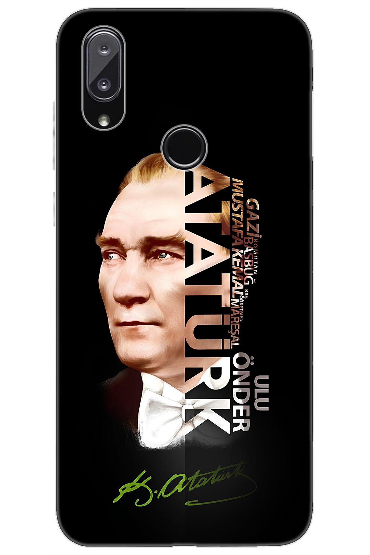 Vestel Venüs E5 Uyumlu Kılıf Desen Baskılı Silikon Atatürk STK:681 CP-CXCiQpD