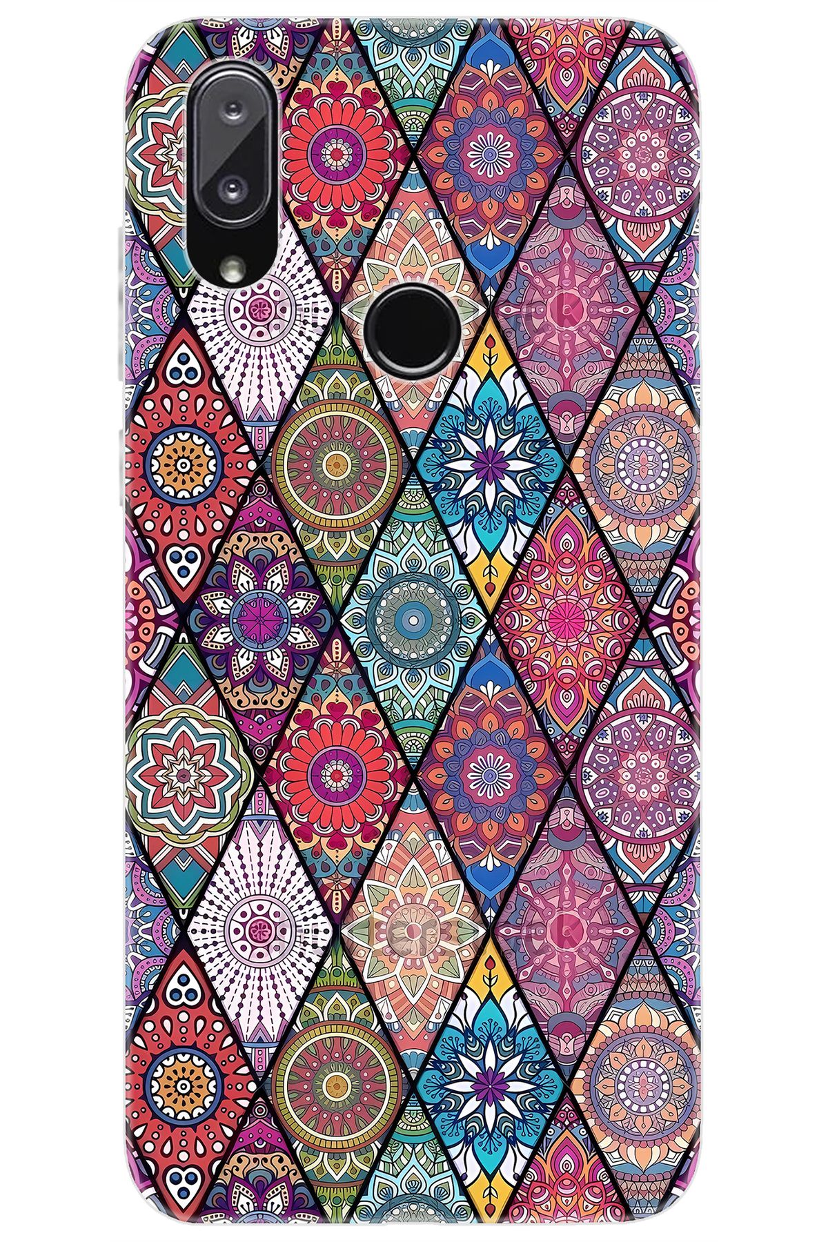 Vestel Venüs E5 Uyumlu Kılıf Desen Baskılı Silikon Kilim Tasarım STK:660 CP-tbijG6m
