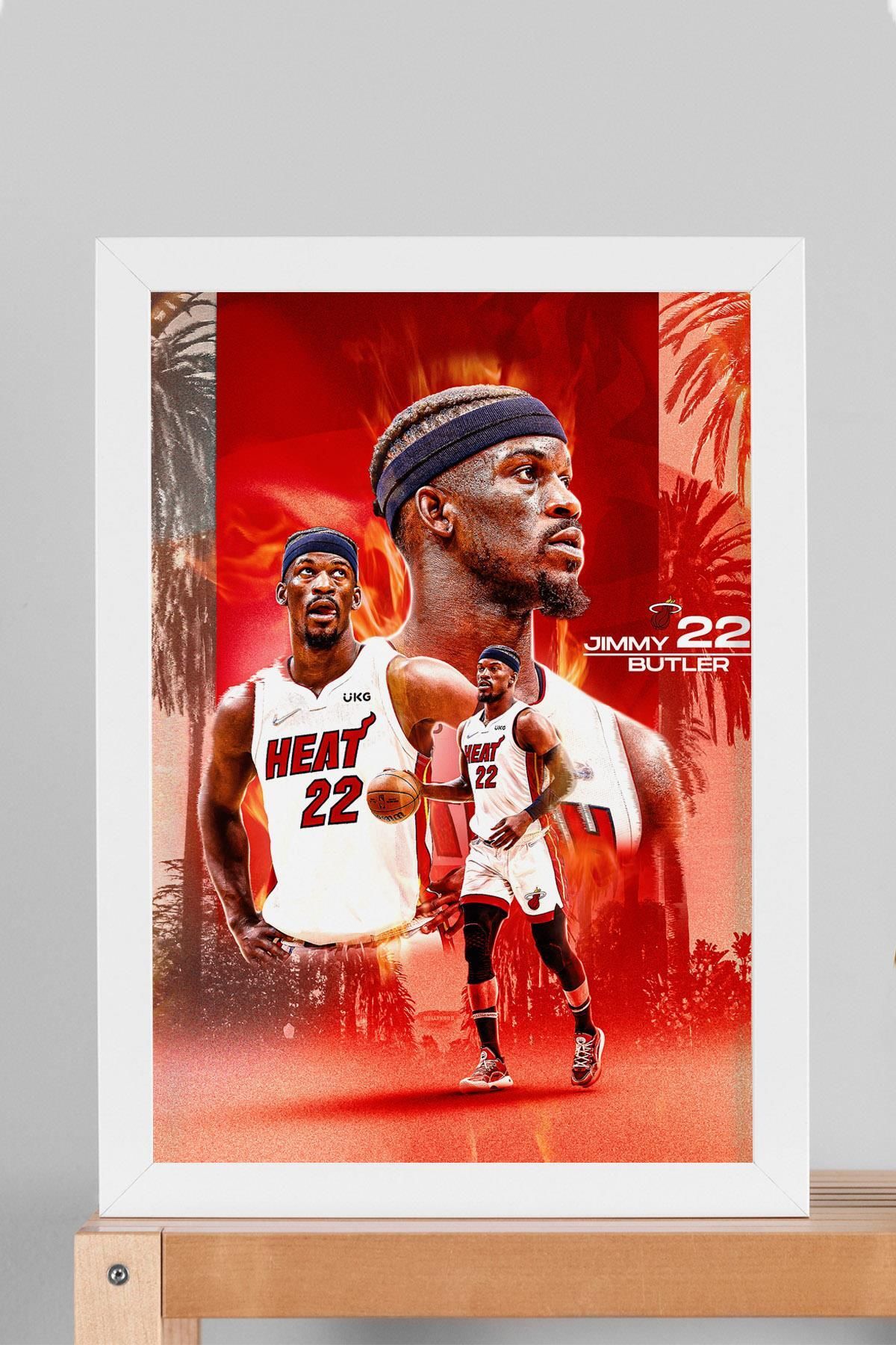 Saturn Jimmy Butler Çerçeveli Tablo - Basketbol NBA Posteri Tablo