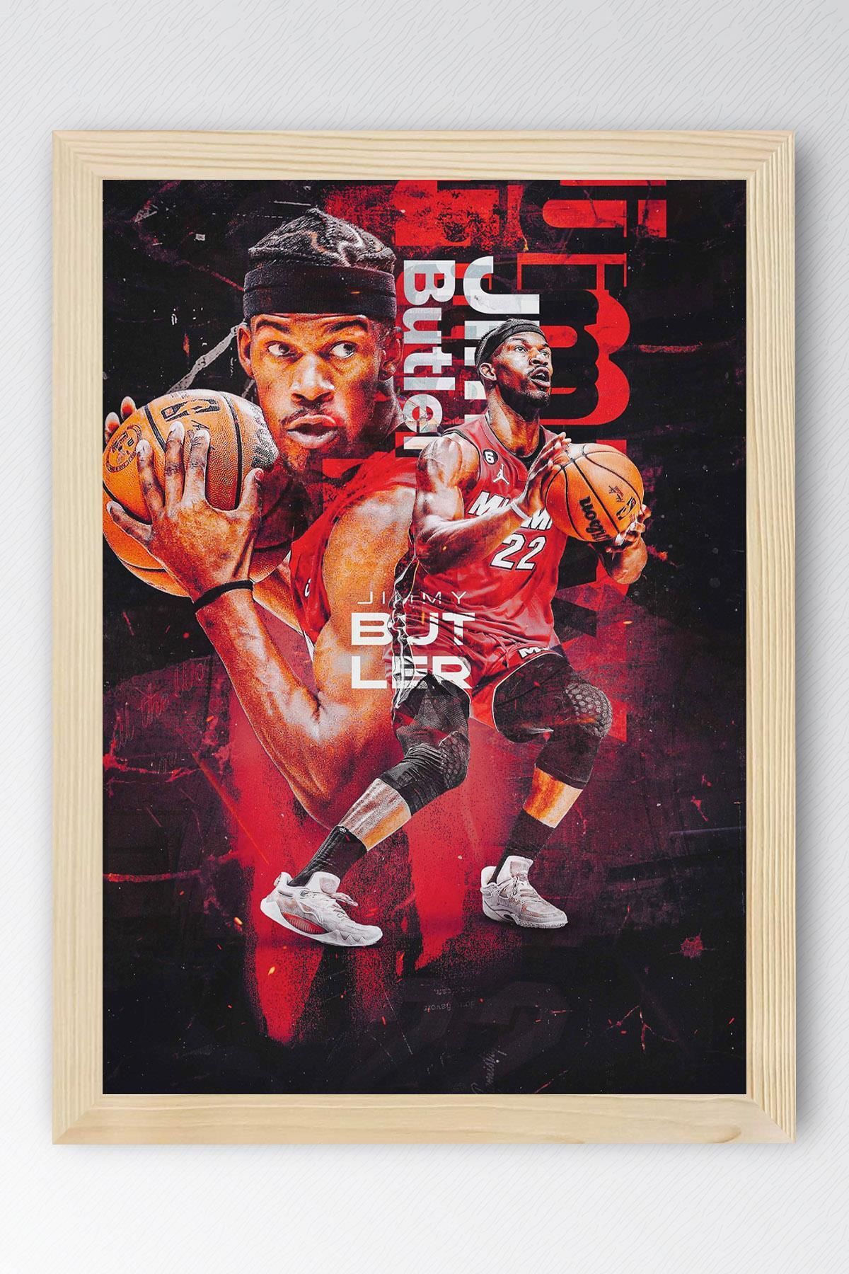 Saturn Jimmy Butler Çerçeveli Tablo - Basketbol NBA Posteri Tablo