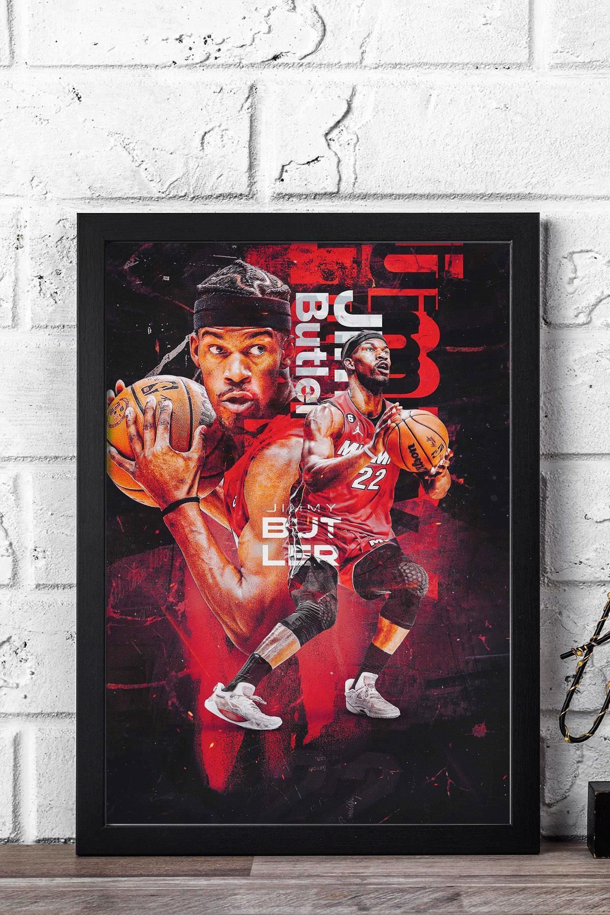 Saturn Jimmy Butler Çerçeveli Tablo - Basketbol NBA Posteri Tablo
