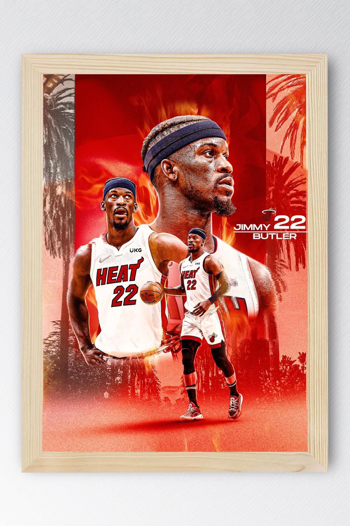 Saturn Jimmy Butler Çerçeveli Tablo - Basketbol NBA Posteri Tablo