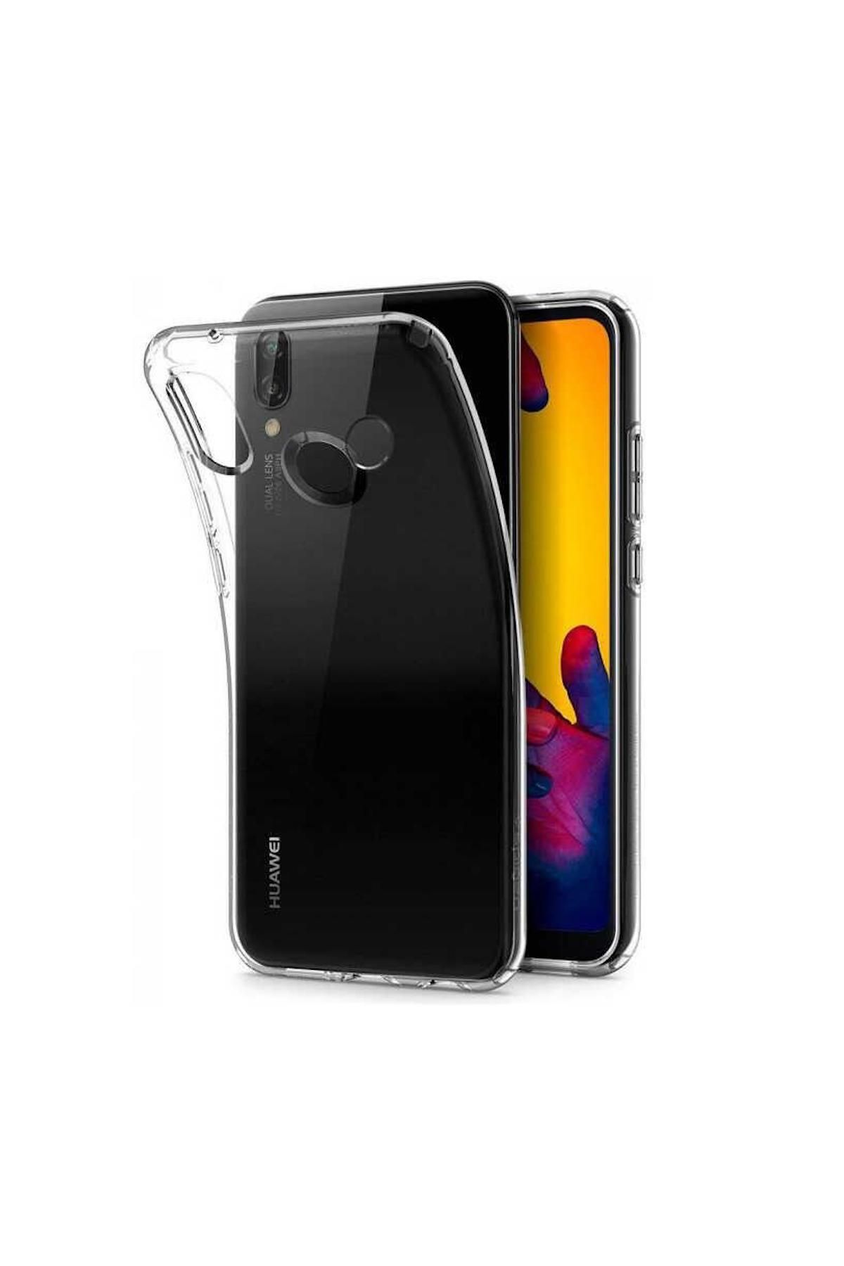 Pro Aksesuar Huawei P20 Lite 2019 Uyumlu Kılıf Soft Transparan Silikon Kılıf Şeffaf