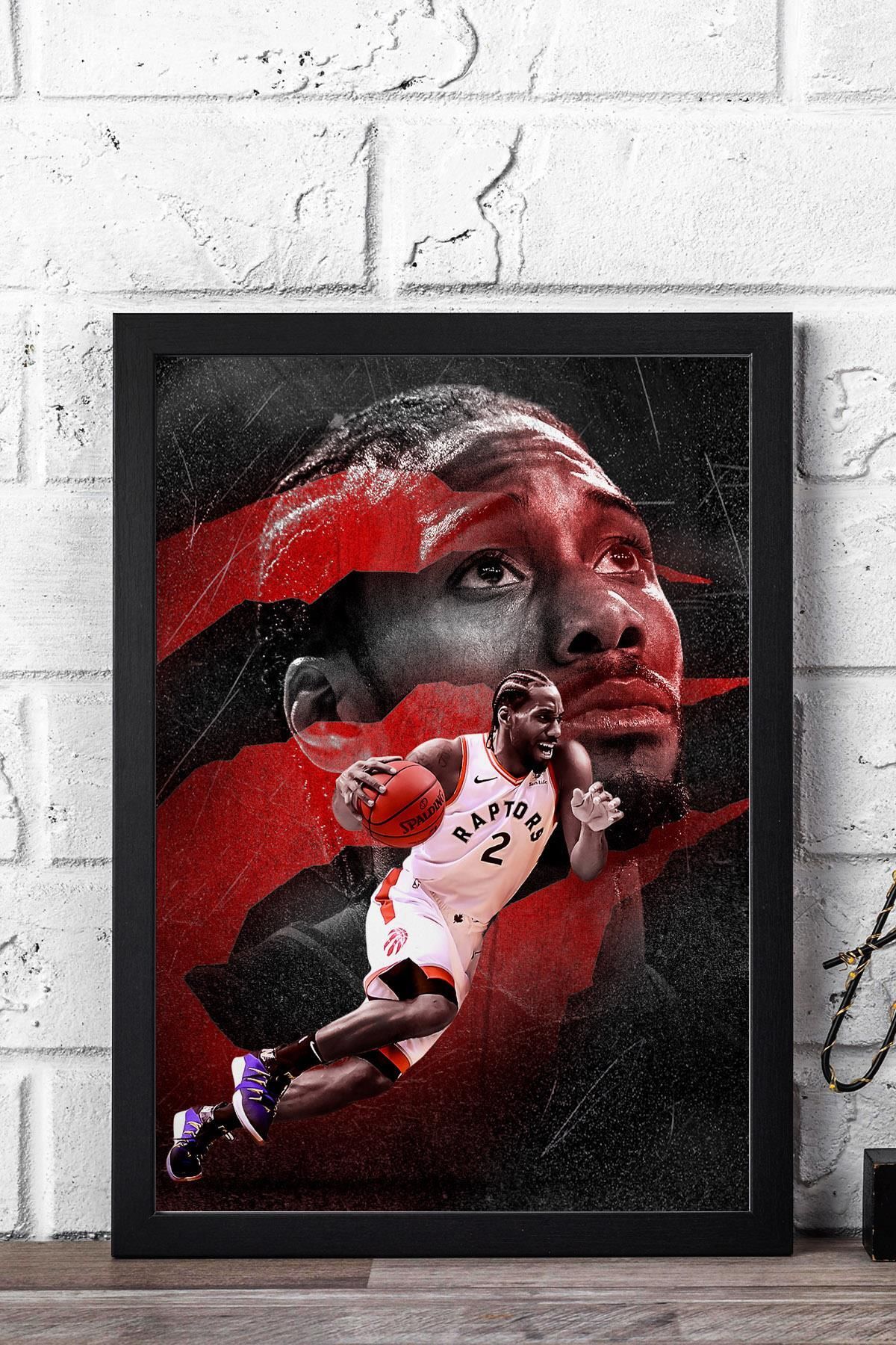 Saturn Kawhi Leonard Çerçeveli Tablo - Basketbol NBA Posteri Tablo