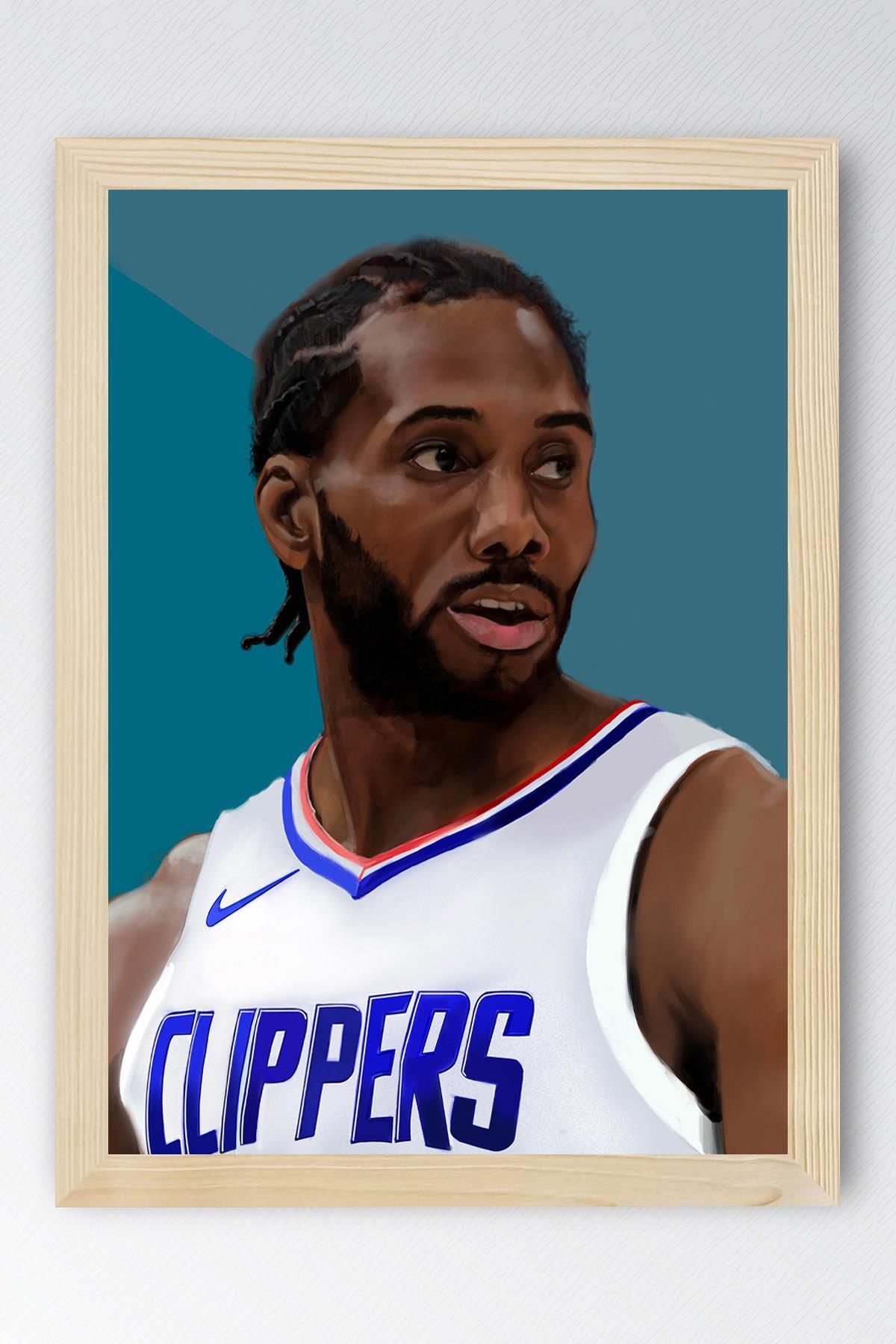 Saturn Kawhi Leonard Çerçeveli Tablo - Basketbol NBA Posteri Tablo
