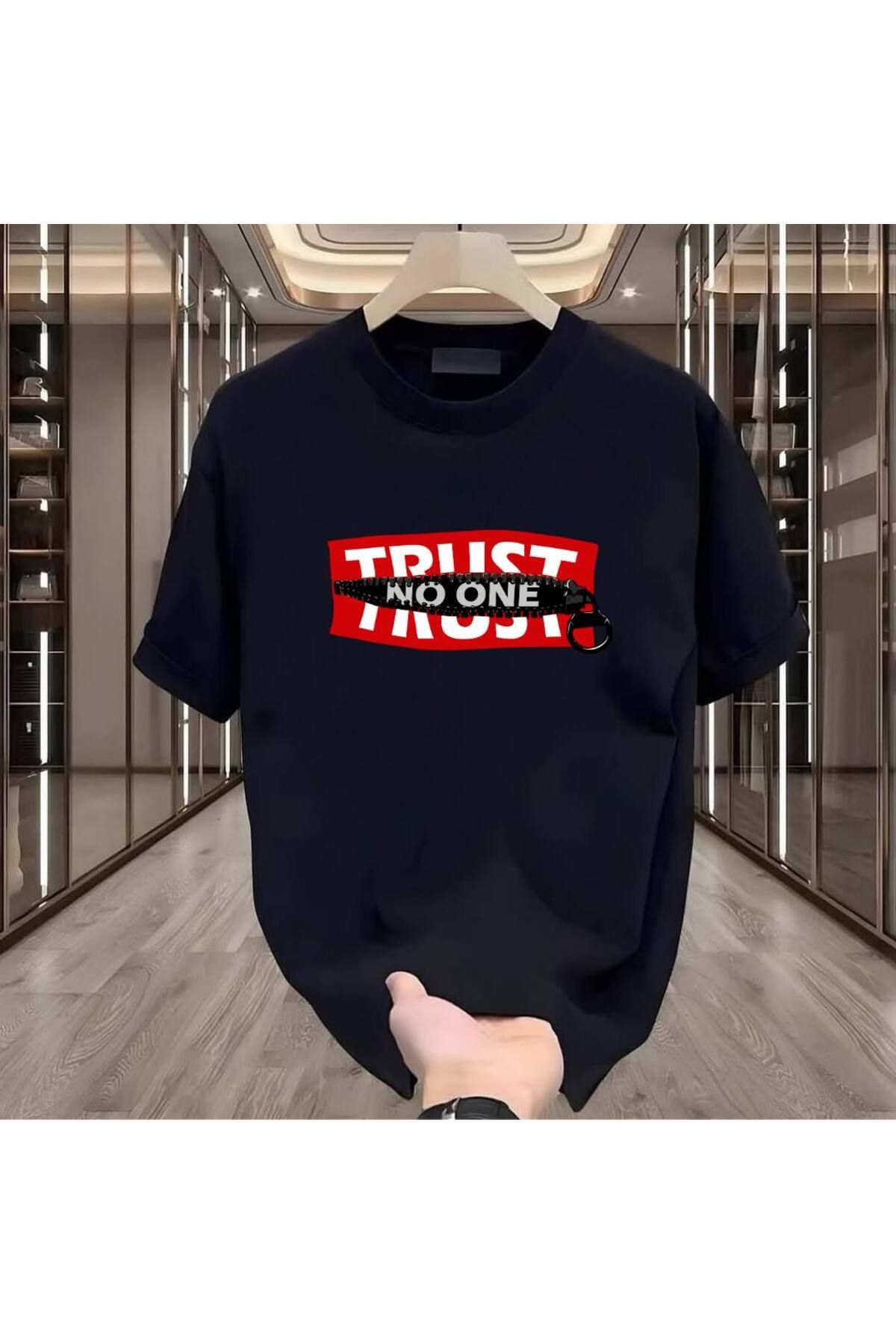 Rovell Trust One Baskılı Siyah Regular Erkek Tshirt