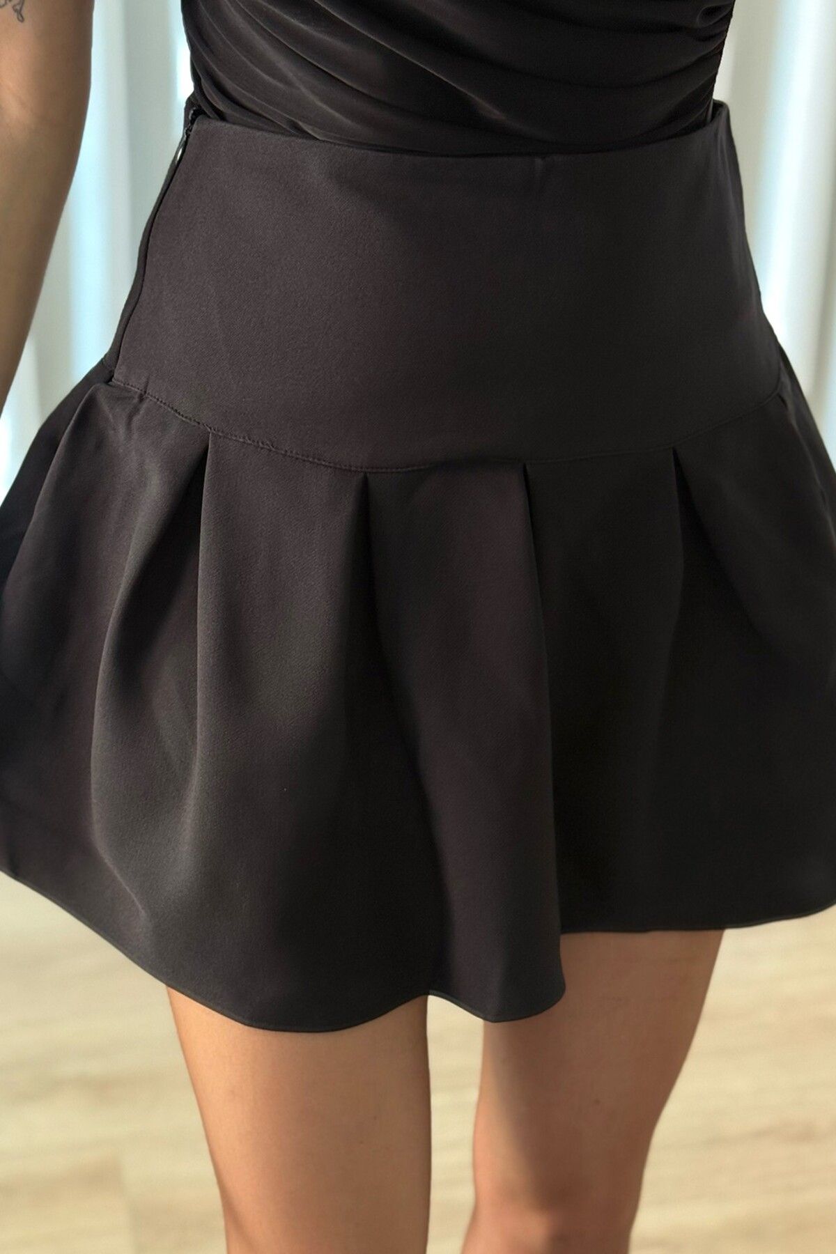 ROUPAS Mini Pileli Etek