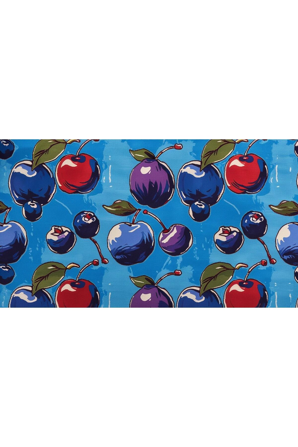 Rugs Modern Halı Kuzey Koleksiyonu Çok Renkli Meyveler Desenli Dokuma Taban Modern Dekoratif Halı kuzey81