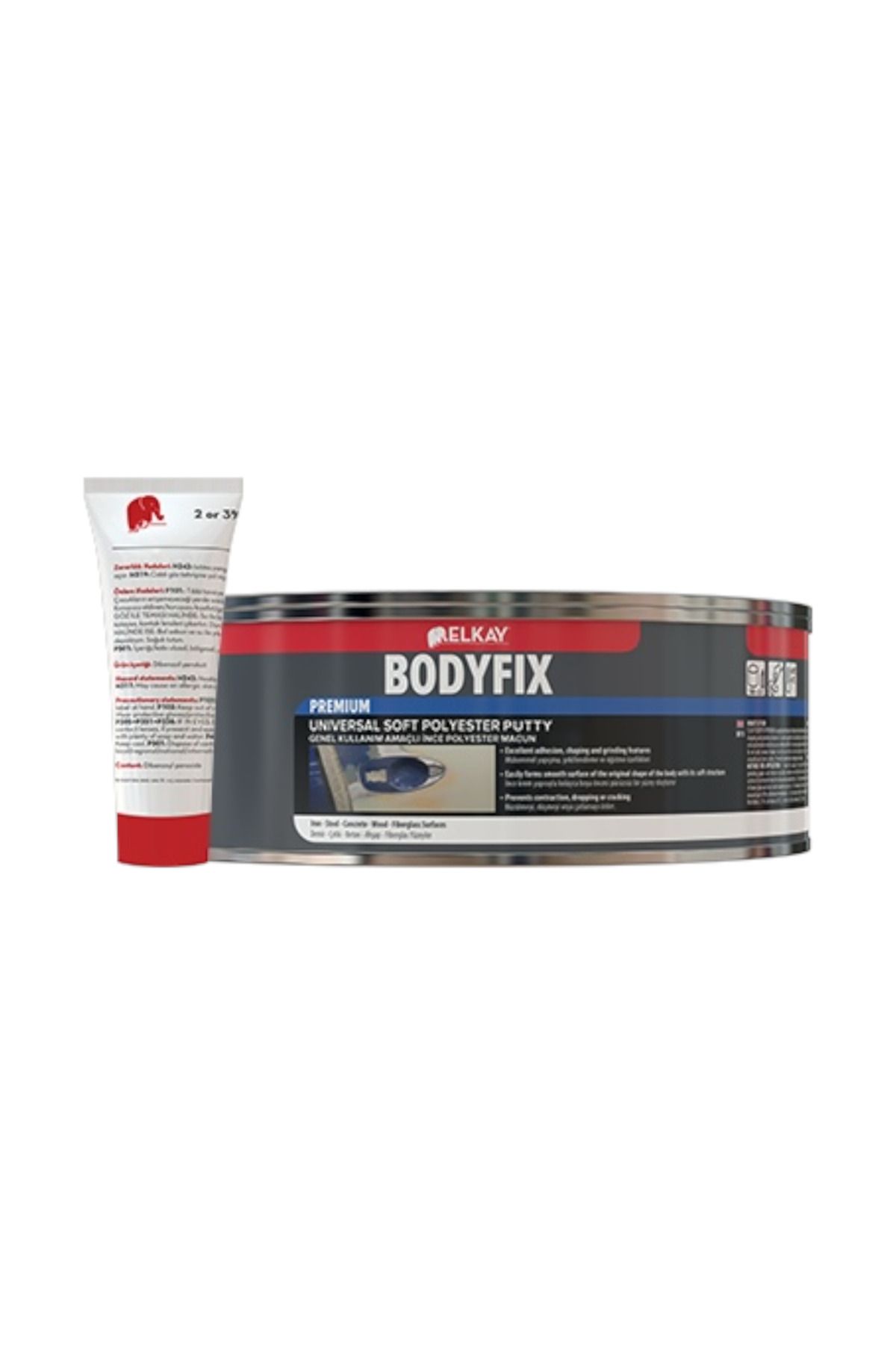 Elkay Bodyfix Sarı Polyester Çelik Macun 1000gr