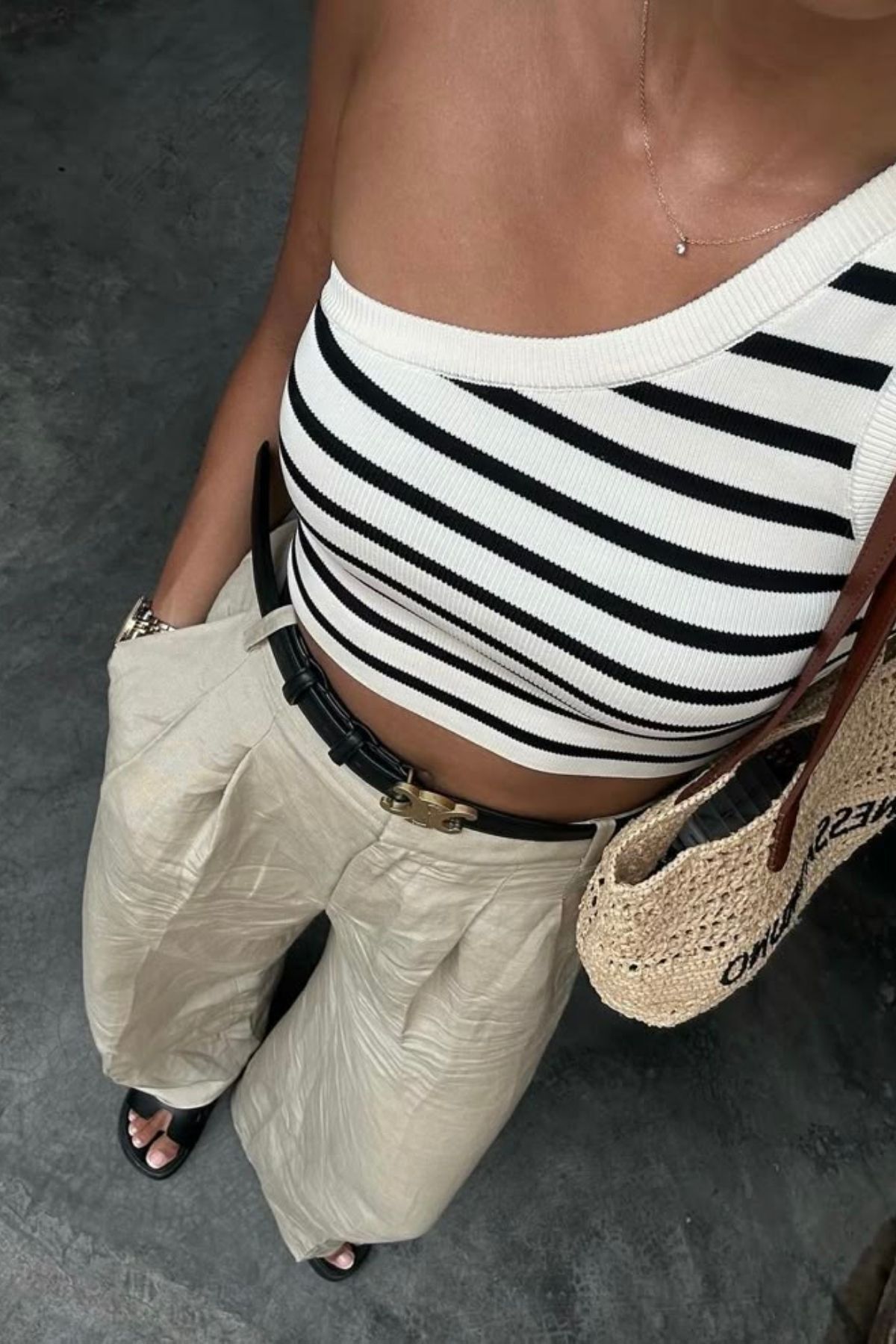 meyou bags KADIN TEK KOL FİTİLLİ ÖRME CROP BODY ATLET