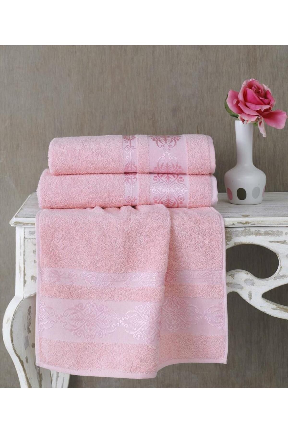 Karna Home Cotton Jakarlı Rebeka Banyo Havlusu 70x140