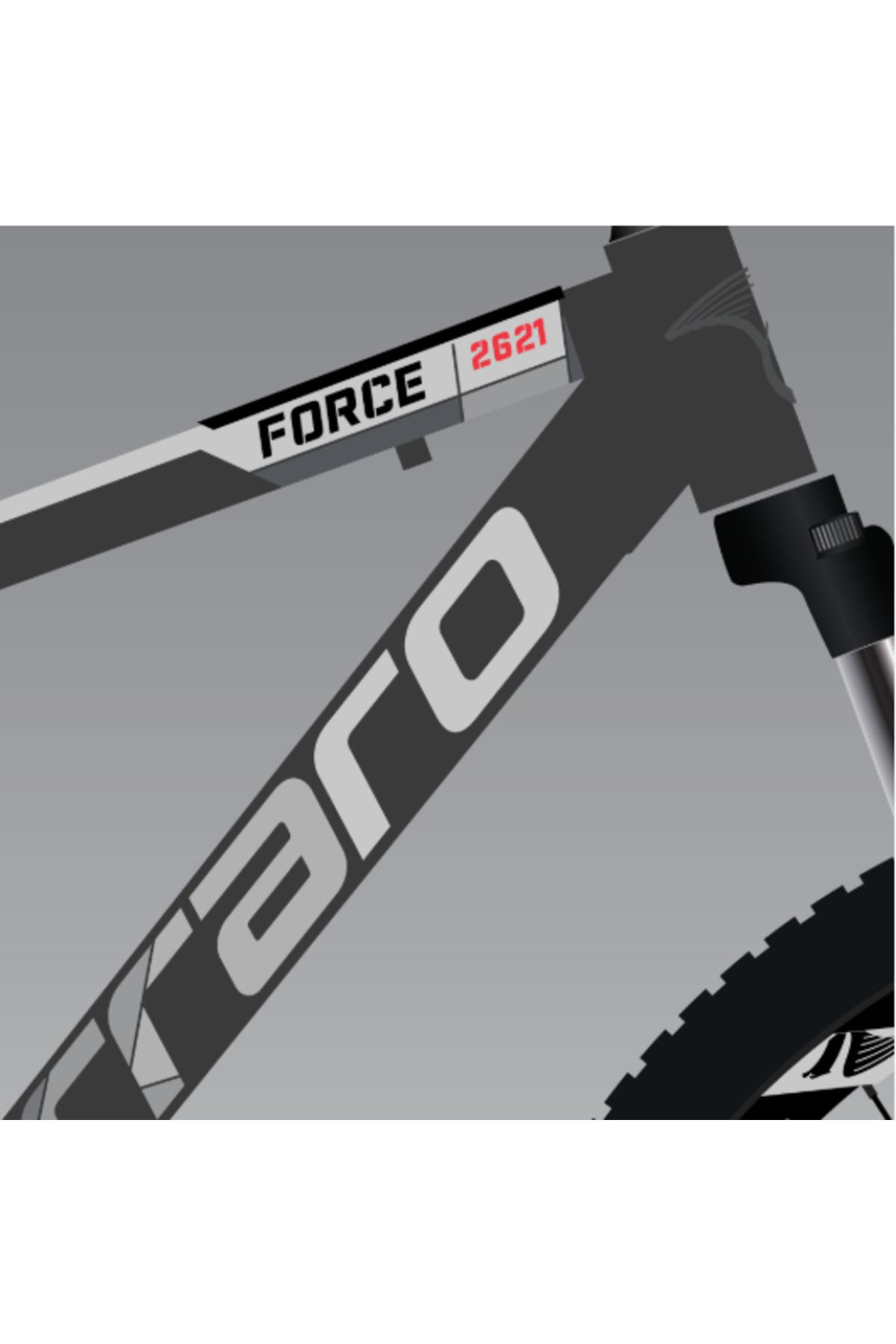 Carraro FORCE 950 HD 48cm KADRO 29 JANT MAT ANTRASİT-KIRMIZI BİSİKLET