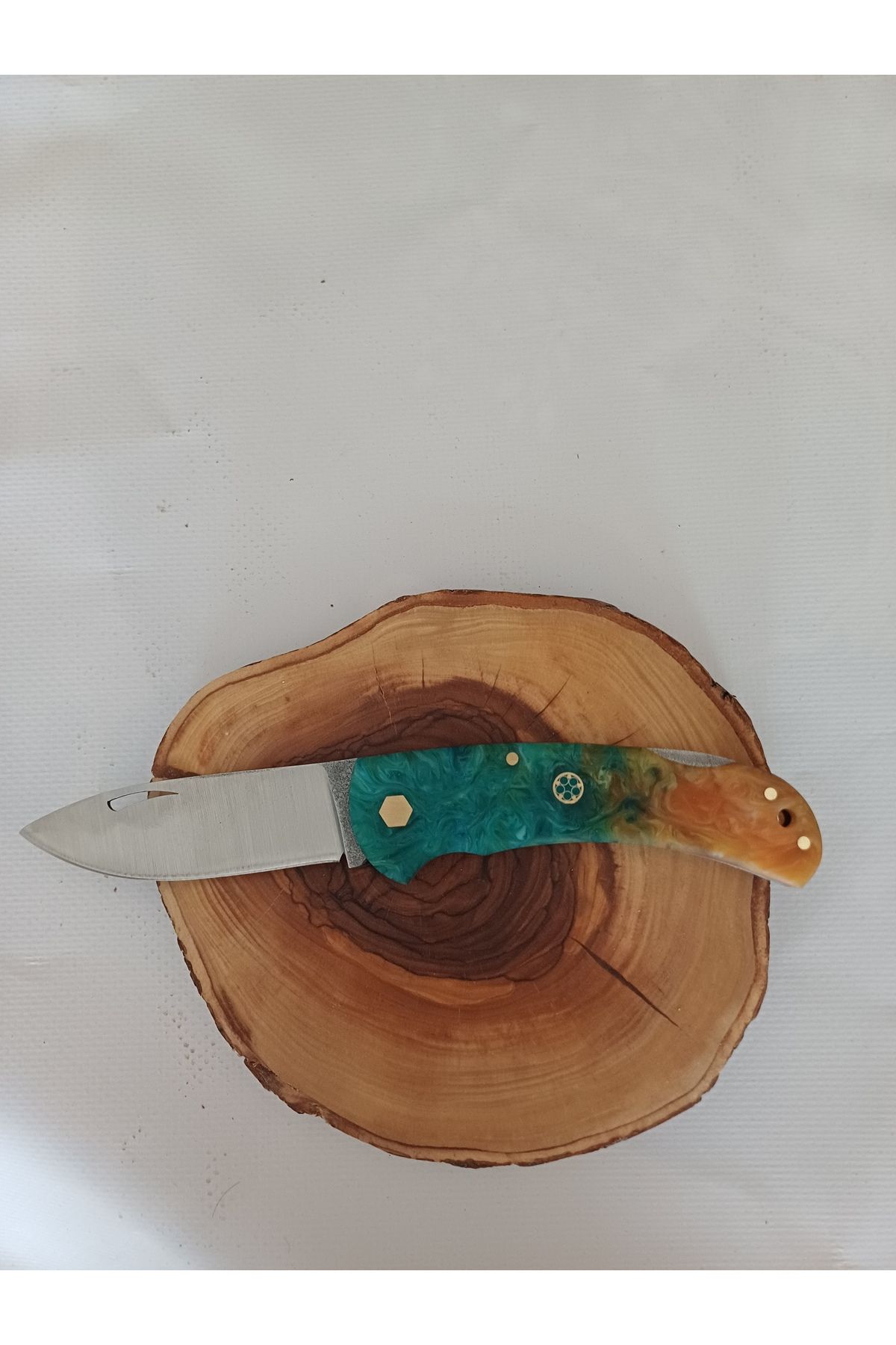 oliveforestwood Çakı, bıçak (Epoksi saplı)
