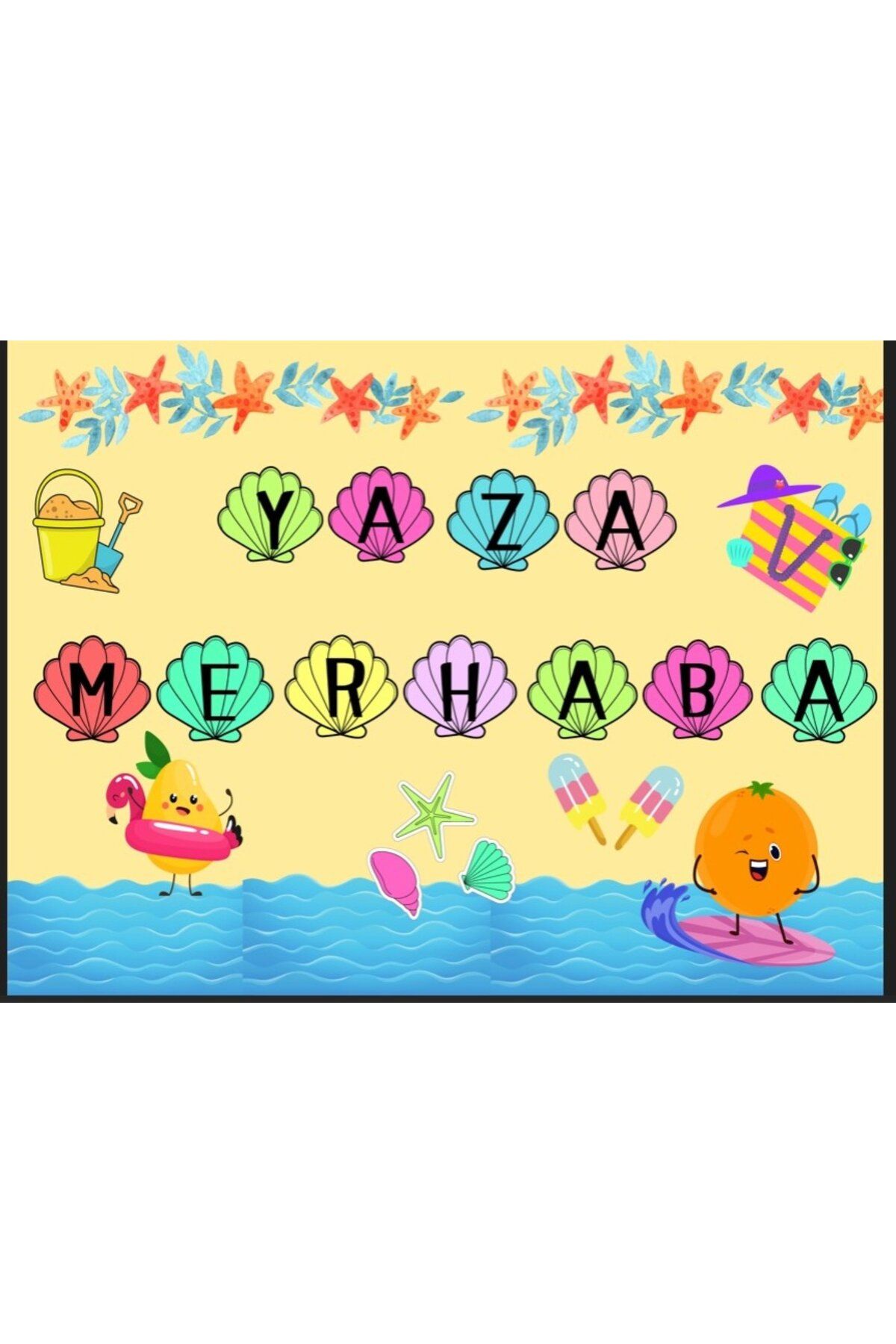PROMISEBACKDROP2 YAZA MERHABA 150x200 KUMAŞ PANO OKUL ETKİNLİK
