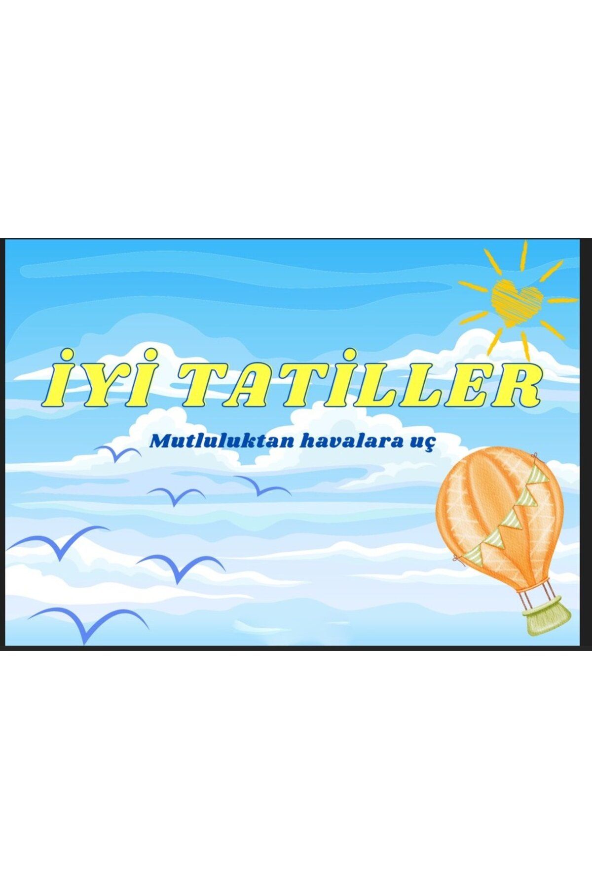 PROMISEBACKDROP2 İYİ TATİLLER 150x200 KUMAŞ PANO OKUL ETKİNLİK