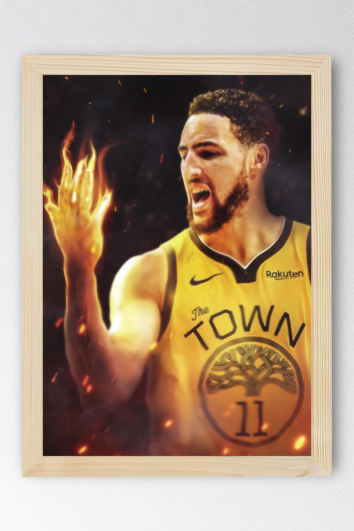 Saturn Klay Thompson Çerçeveli Tablo - Basketbol NBA Posteri Tablo