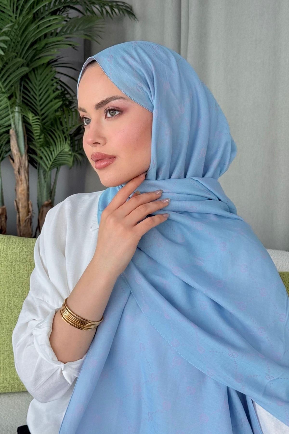 HAZA MODA Yaz Esintisi Desen Şal Bebemavi