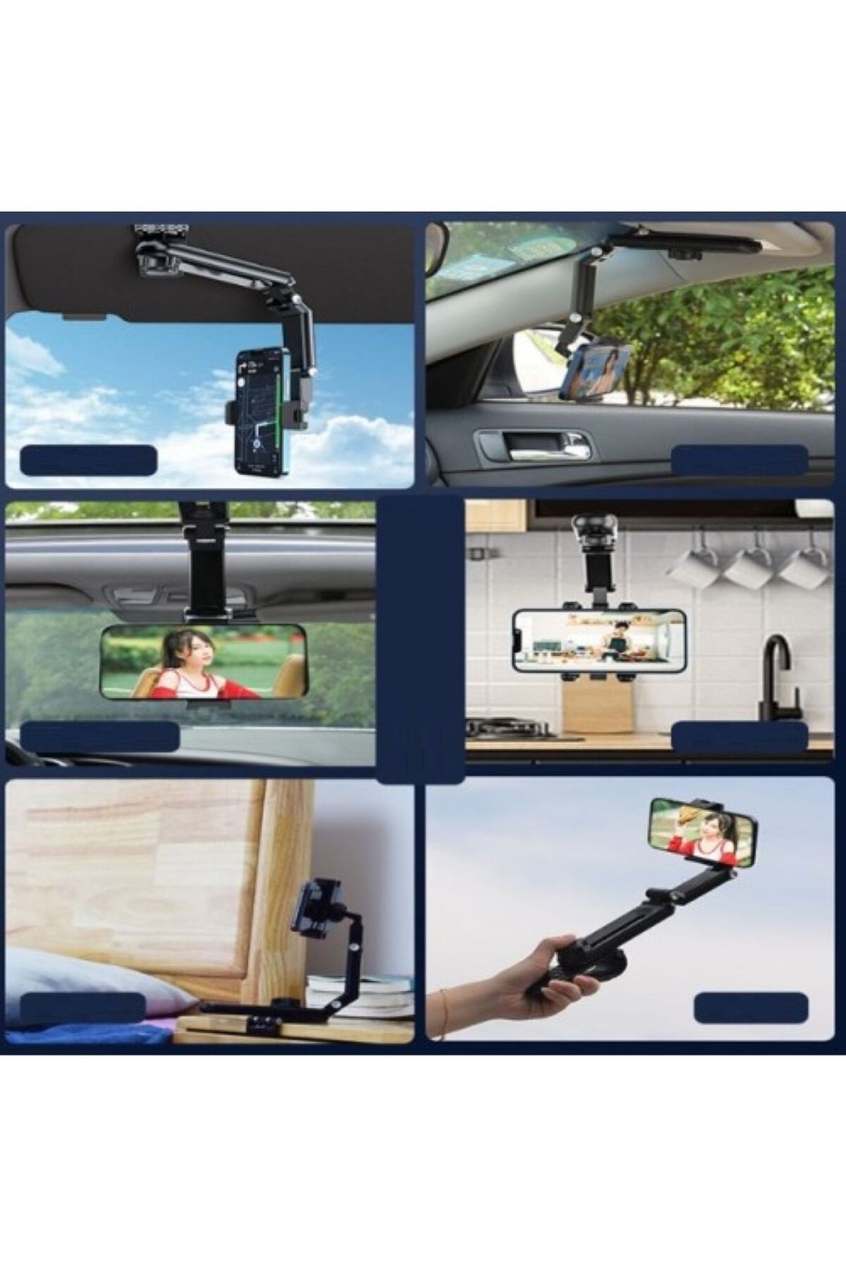 Hibana 1080° Dönebilen Çok Fonksiyonlu Telefon Tutucu CM-103