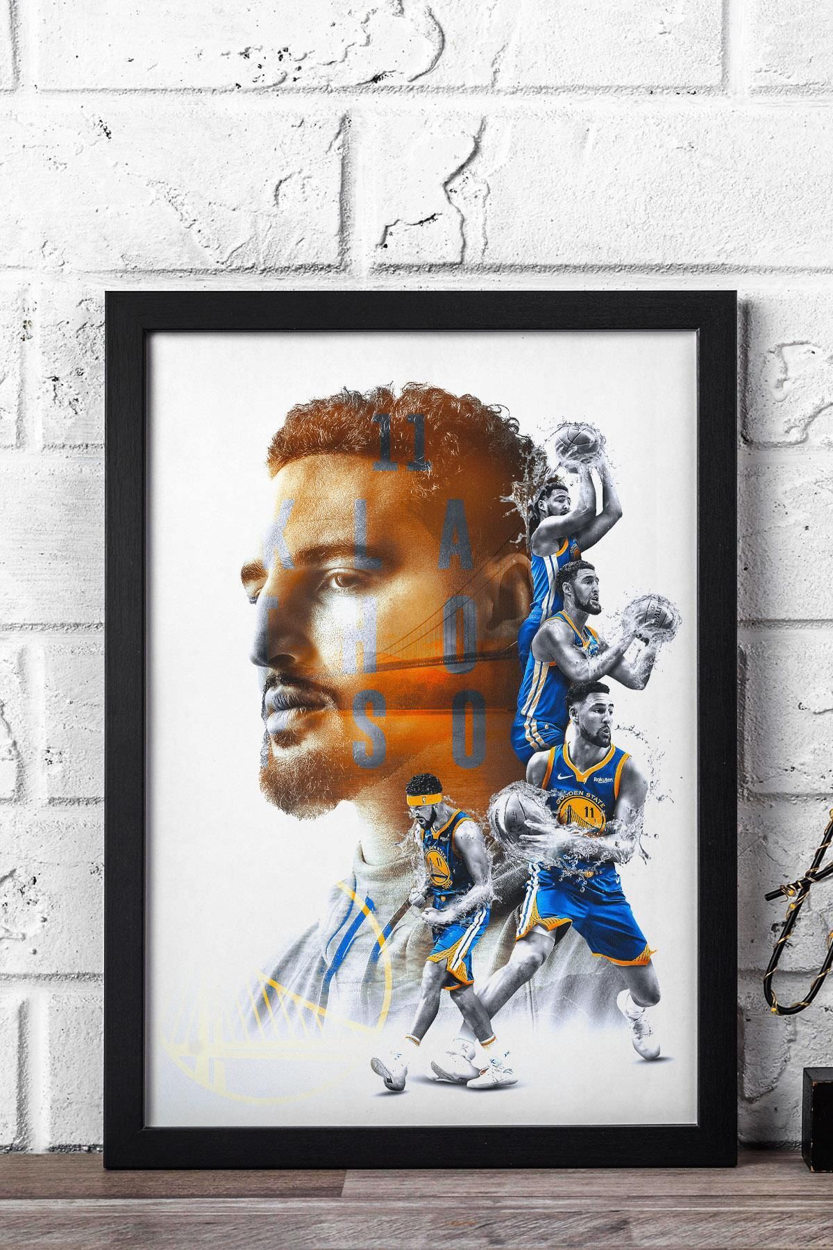 Saturn Klay Thompson Çerçeveli Tablo - Basketbol NBA Posteri Tablo