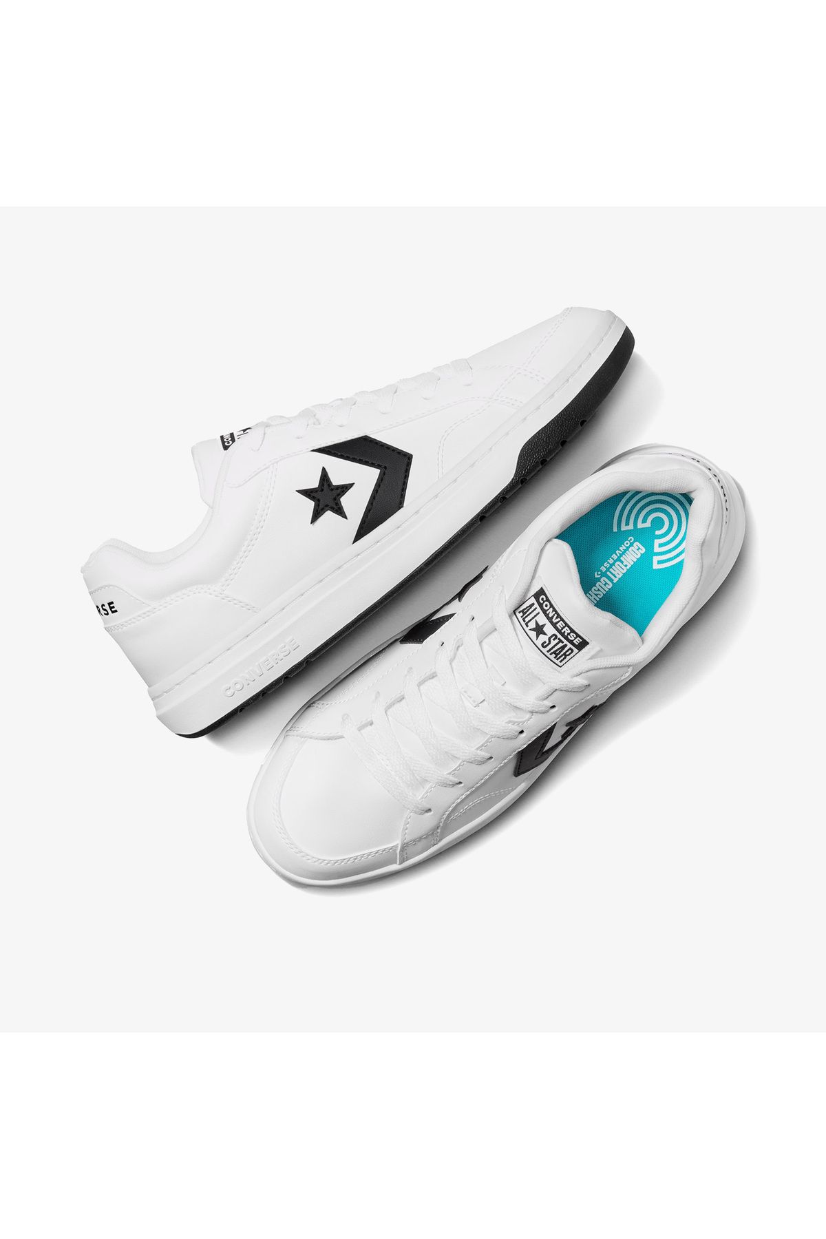 Converse-Nízké unisex bílé tenisky Pro Blaze V2 ze syntetické kůže 4