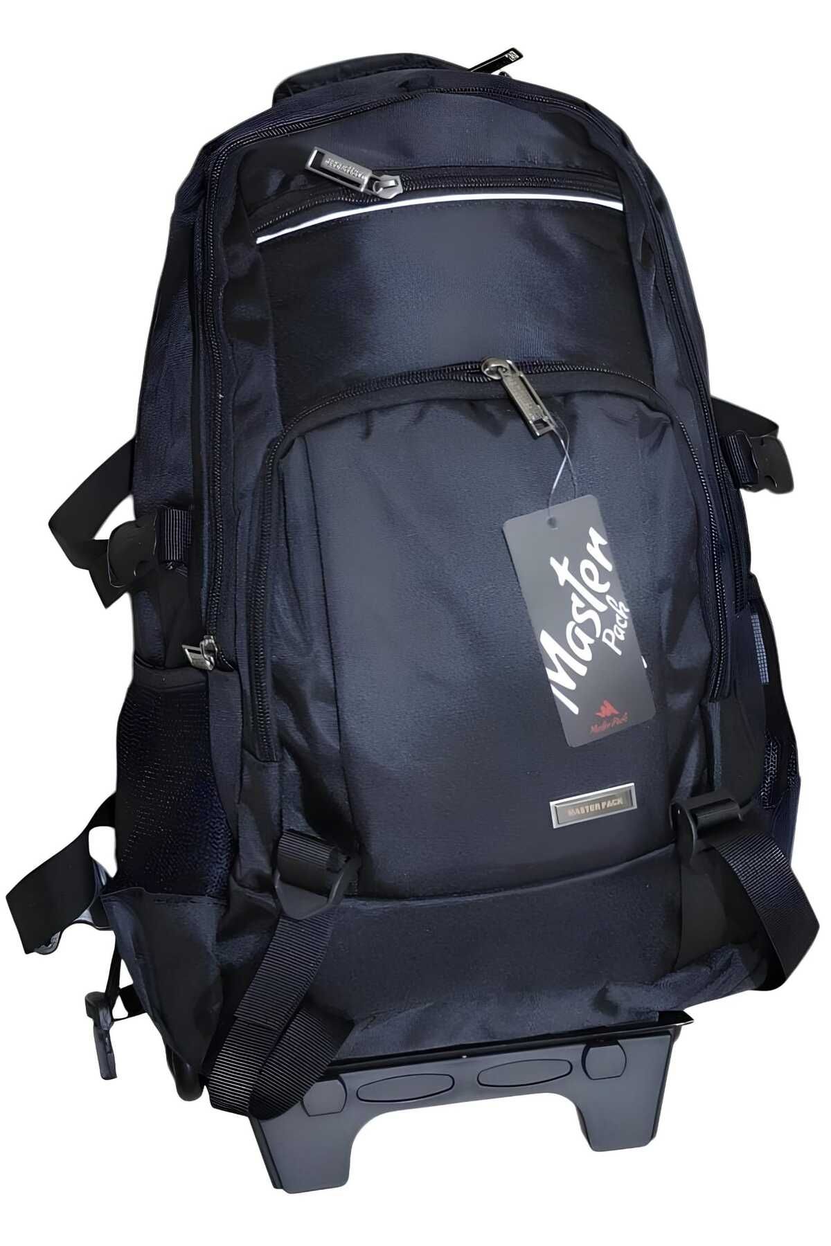 MASTER PACK Lux Çekçekli Tekerlekli , Dağcı Seyahat Laptop Bölmeli , Sırt Çantası