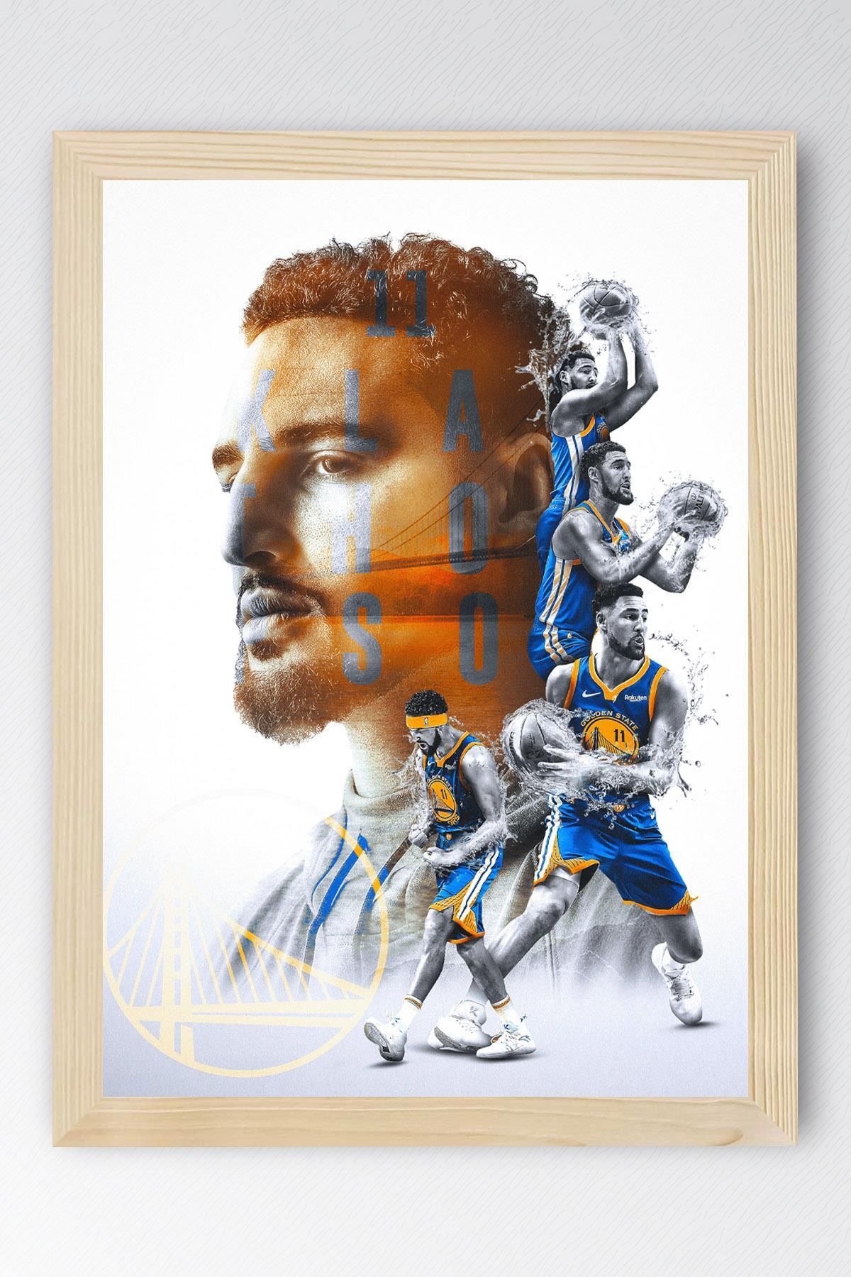 Saturn Klay Thompson Çerçeveli Tablo - Basketbol NBA Posteri Tablo