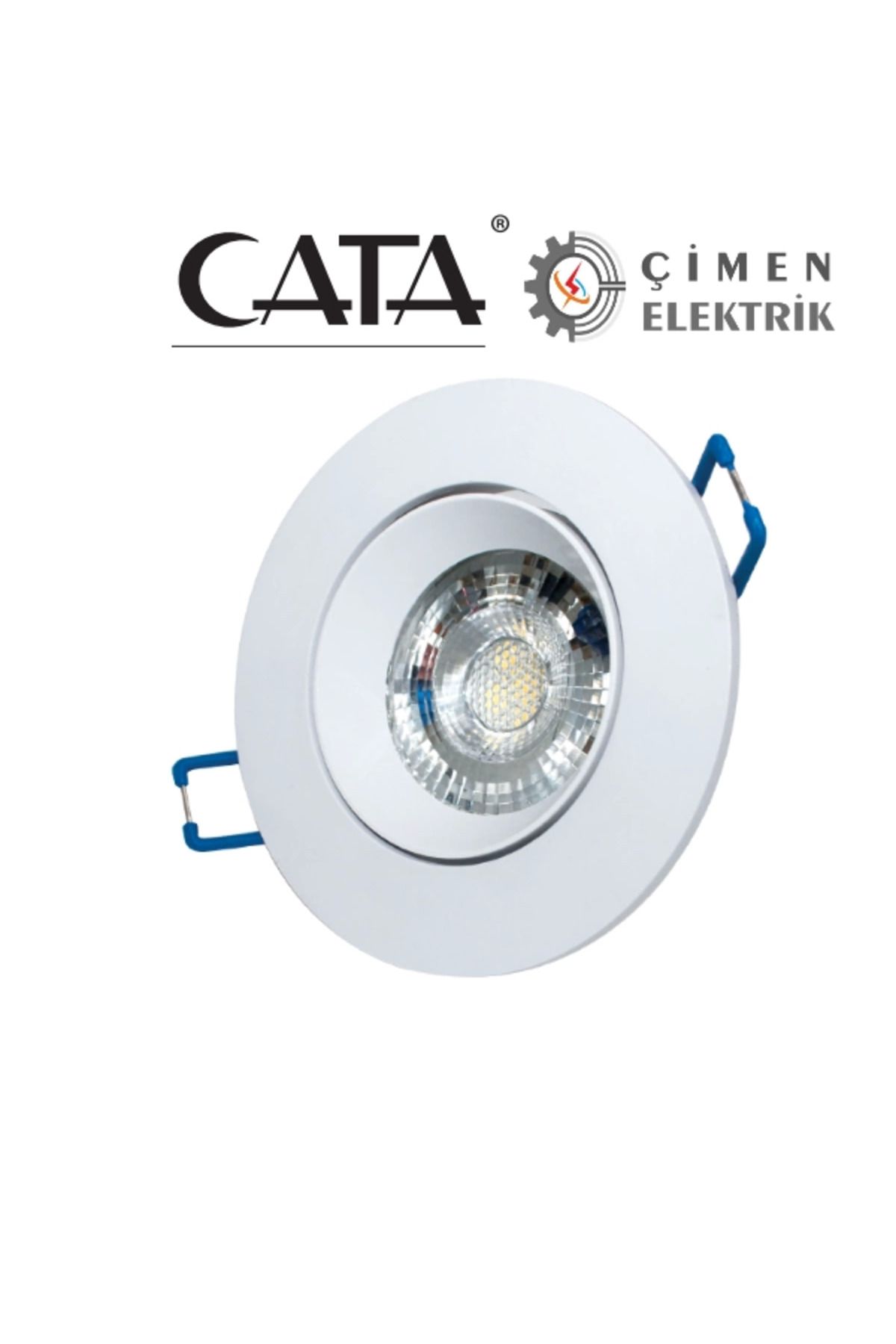 Zayla CATA CT 5256 Beyaz Kasa Led Spot 8W 3200K Gün Işığı
