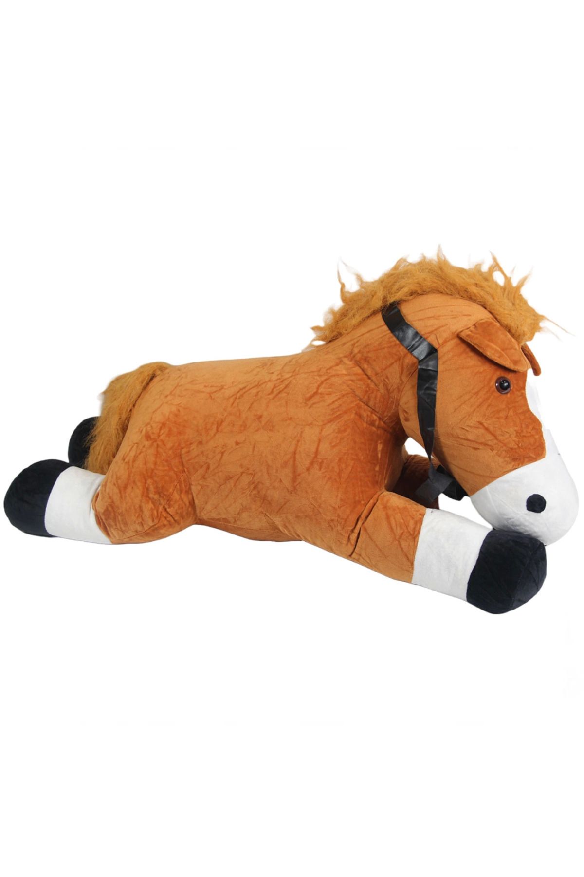 S PAZARIM Nessiworld Peluş Yatan Kahverengi At 75 cm.