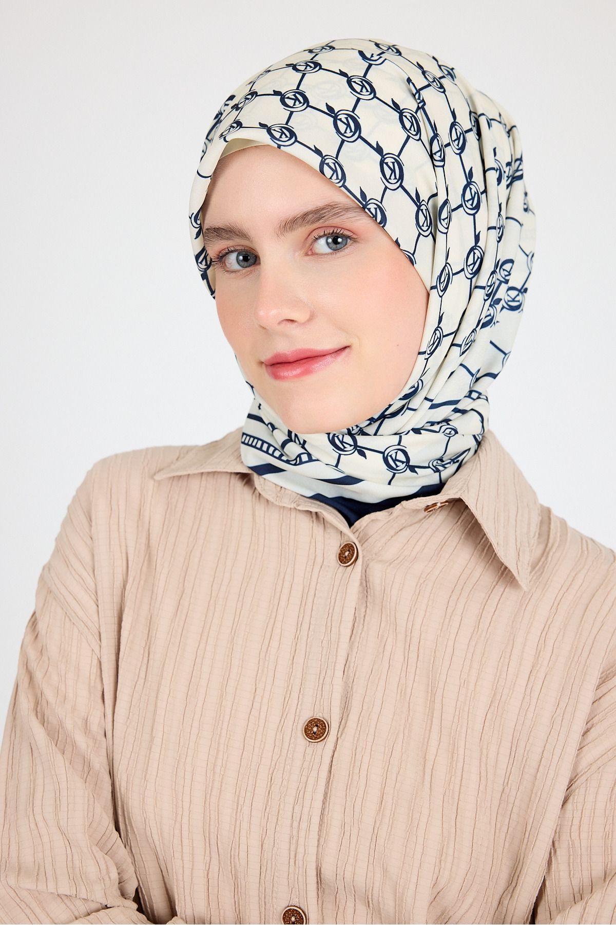 Rays Laci Monogram Desenli Eşarp 3015