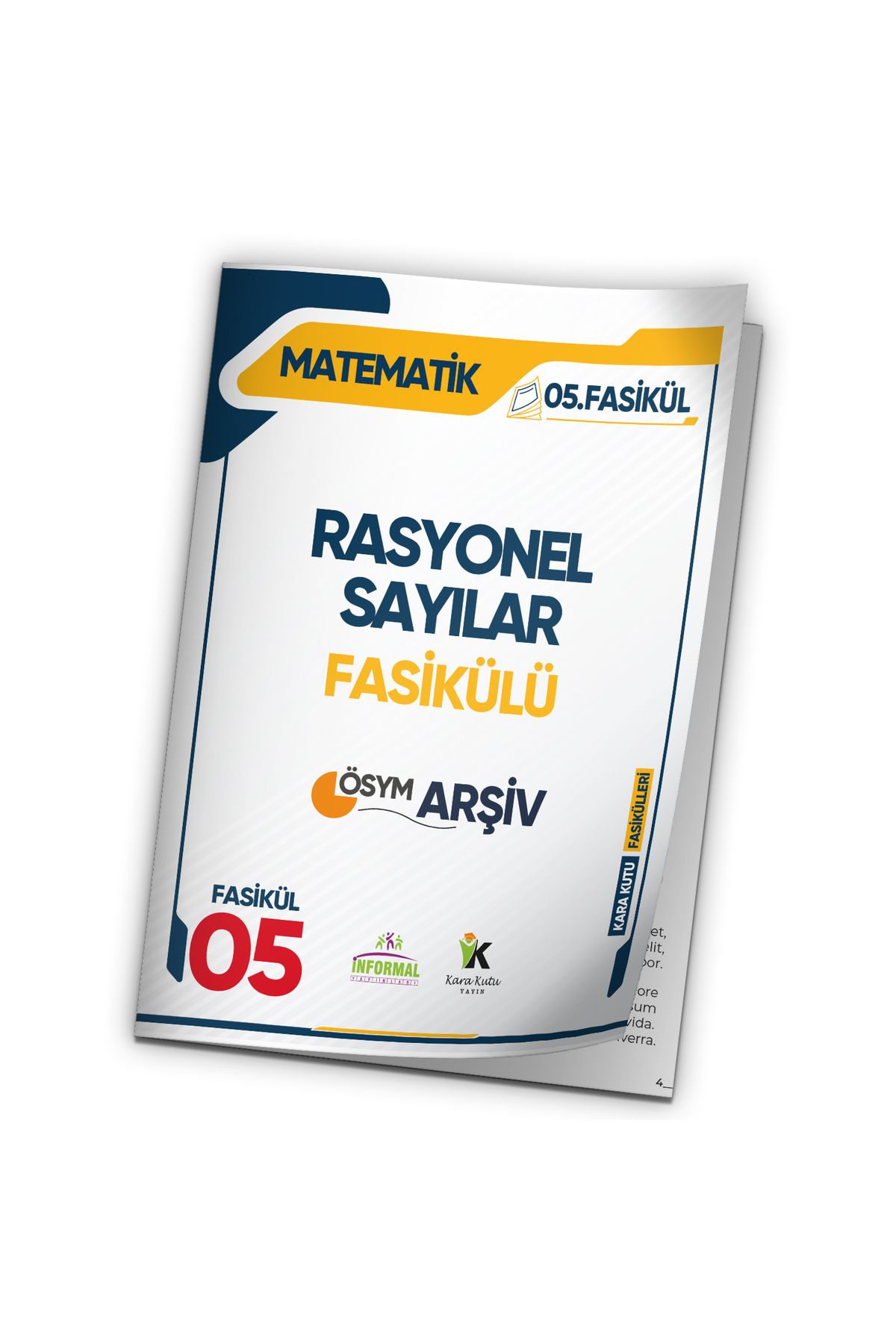 İnformal Yayınları 2025 DGS Matematik Kara Kutu Rasyonel Sayılar 5.Fasikül ÖSYM Çıkmış Soru Bankası Modüler Set Çözümlü