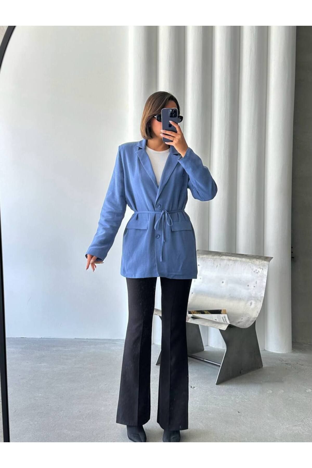 Ketche Keten Blazer Ceket