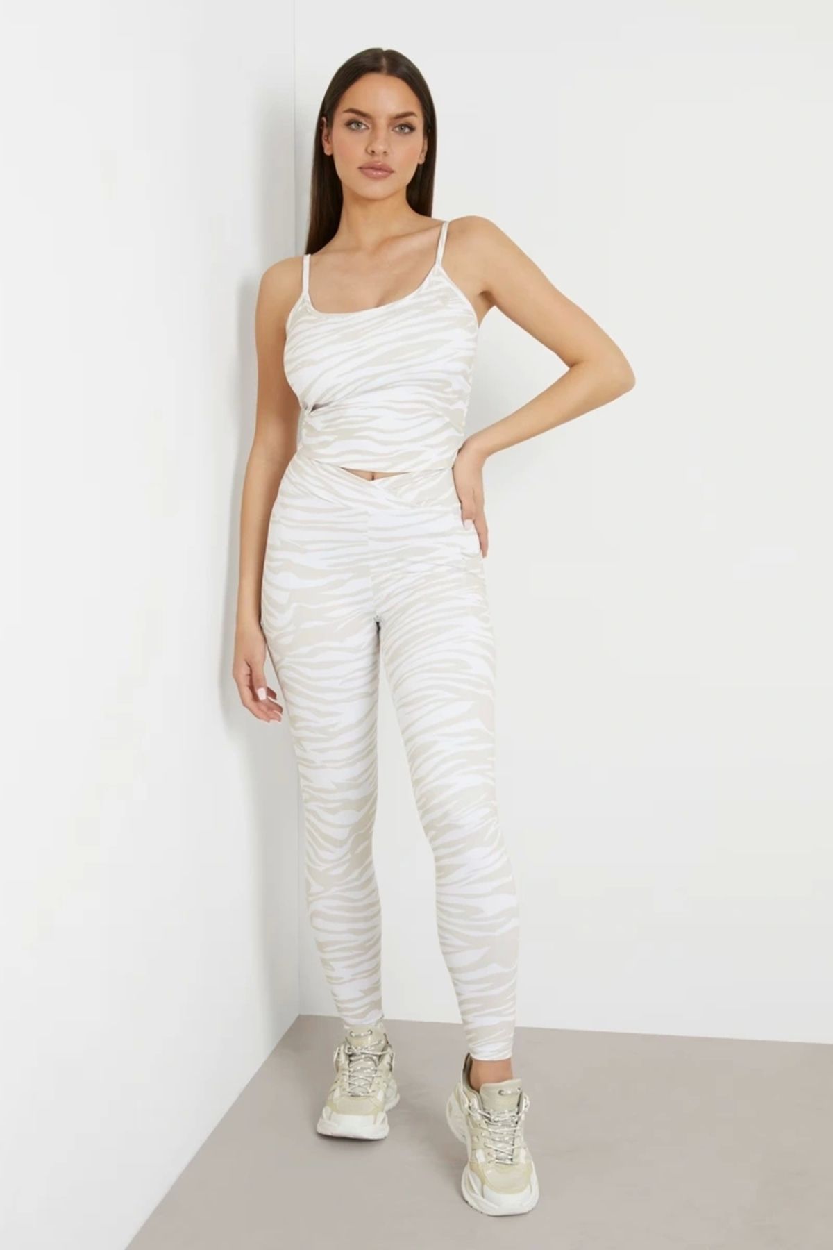 Guess Ayla Leggıng 4/4 Kadın Altın Tayt V4gb05mc049-p8da
