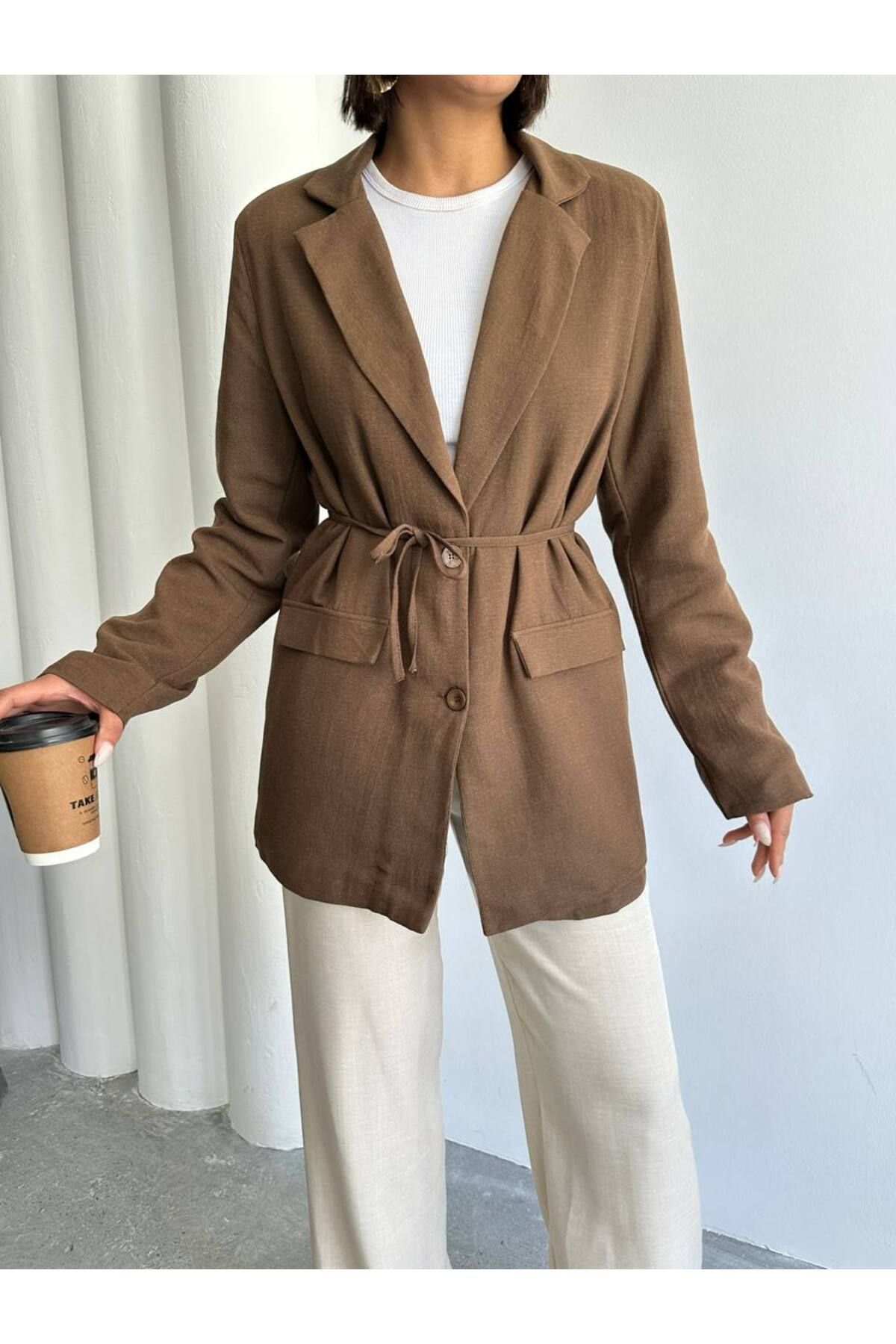 Ketche Keten Blazer Ceket