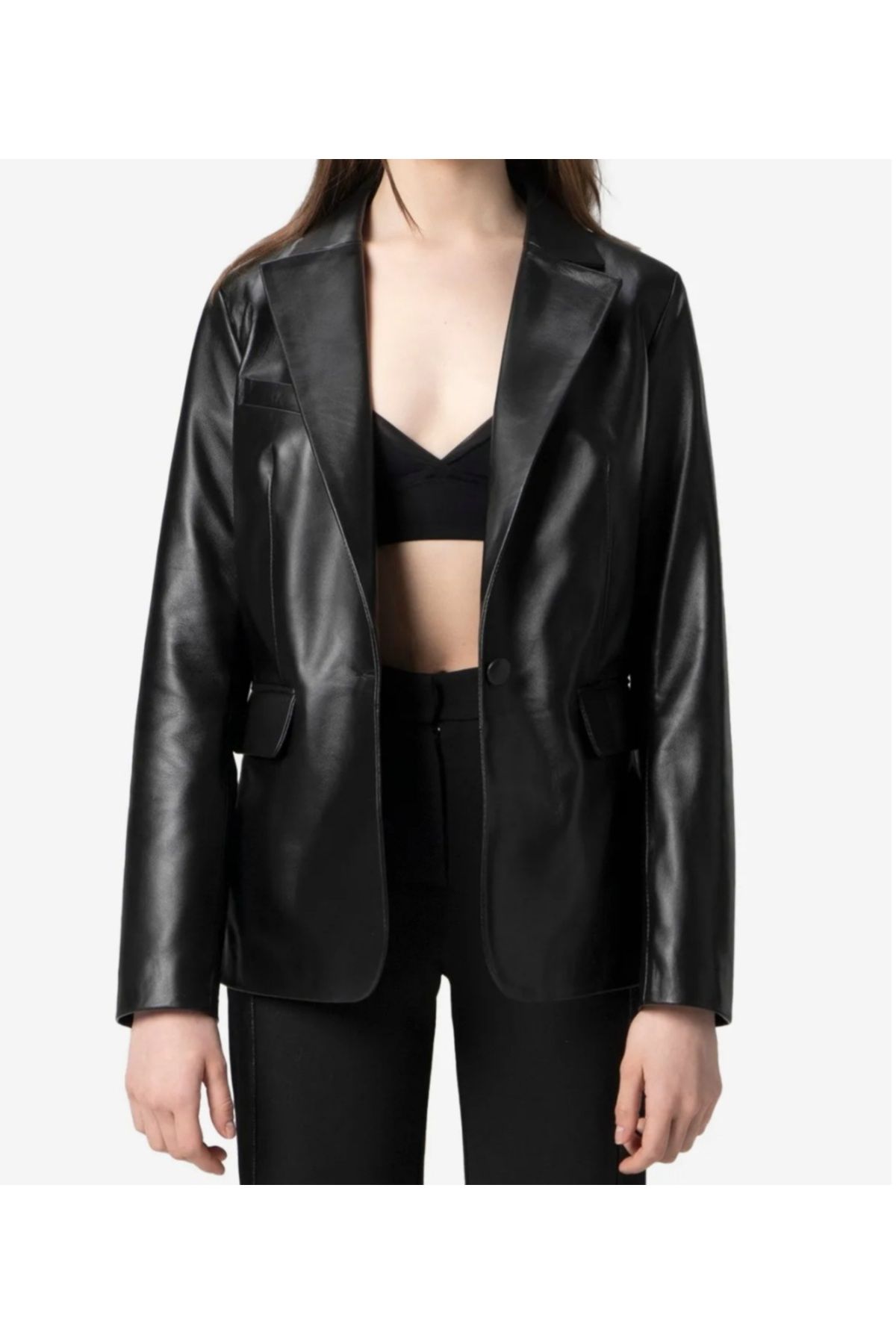 shop Deri Ceket Hakiki Blazer Rahat Şık Kullanışlı