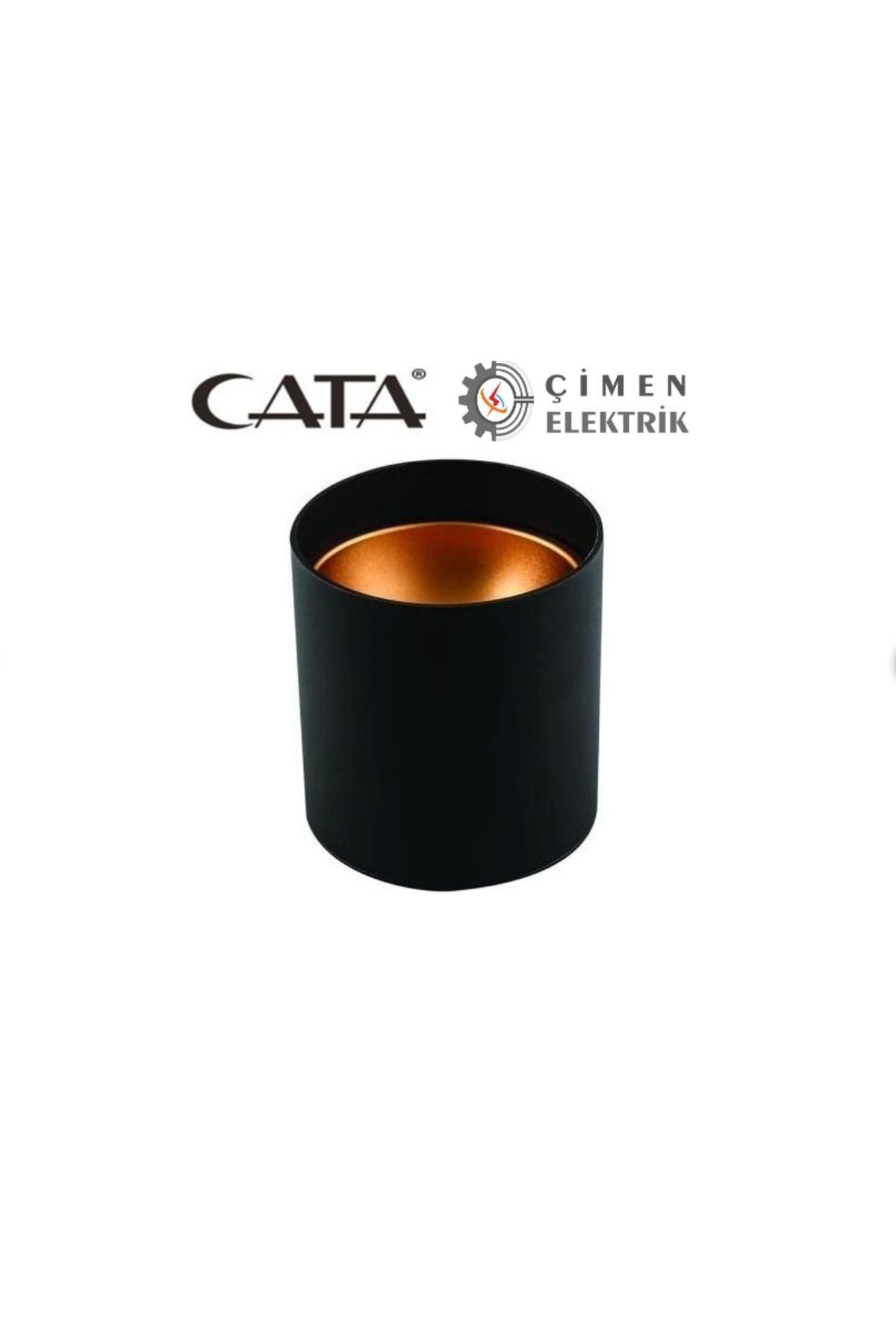 Zayla CATA CT 5421 Siyah Bakır Dekoratif Spot Kasa GU-10 Duy