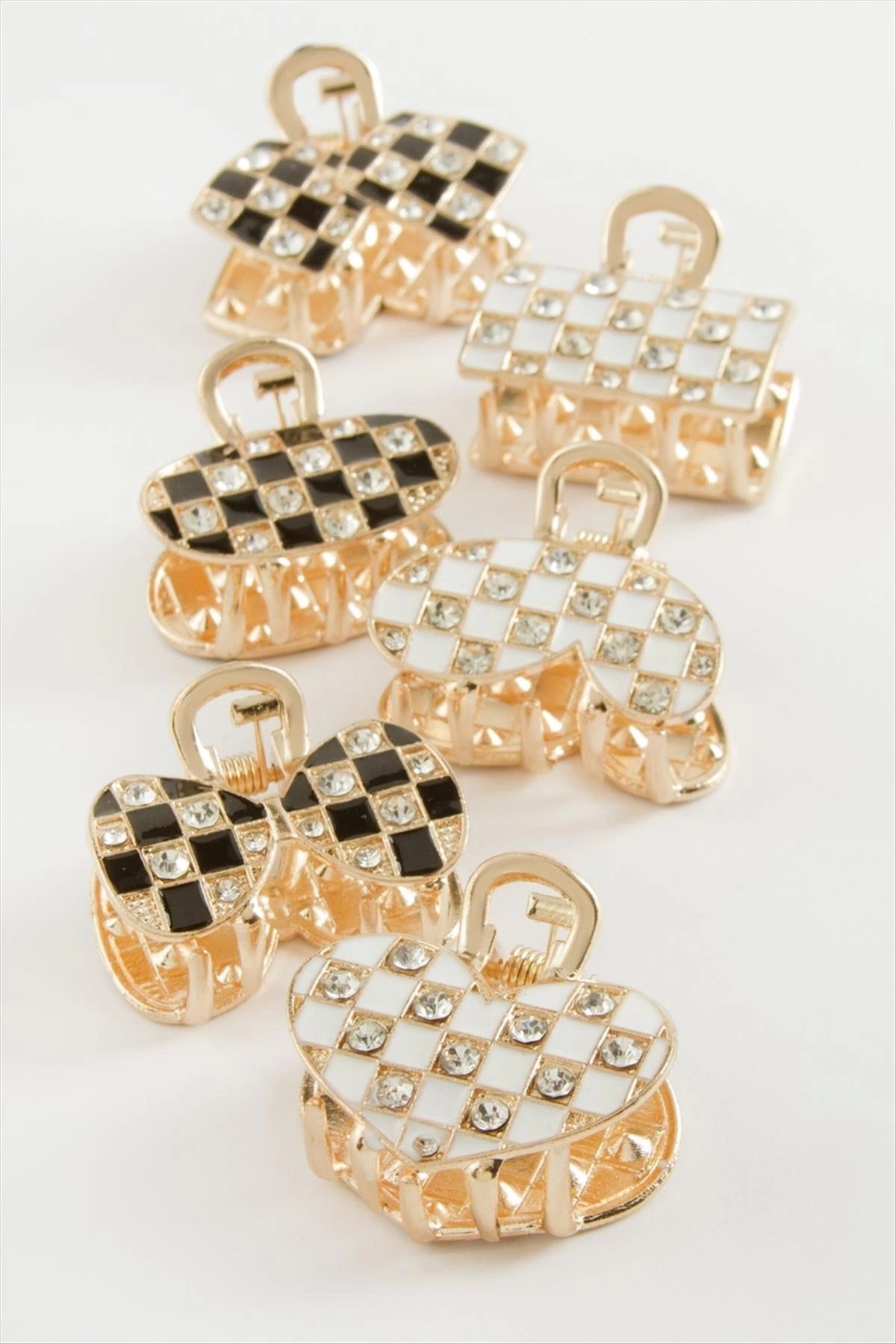Modafiks Karışık Taşlı Metal Mandal Toka 2,5 cm