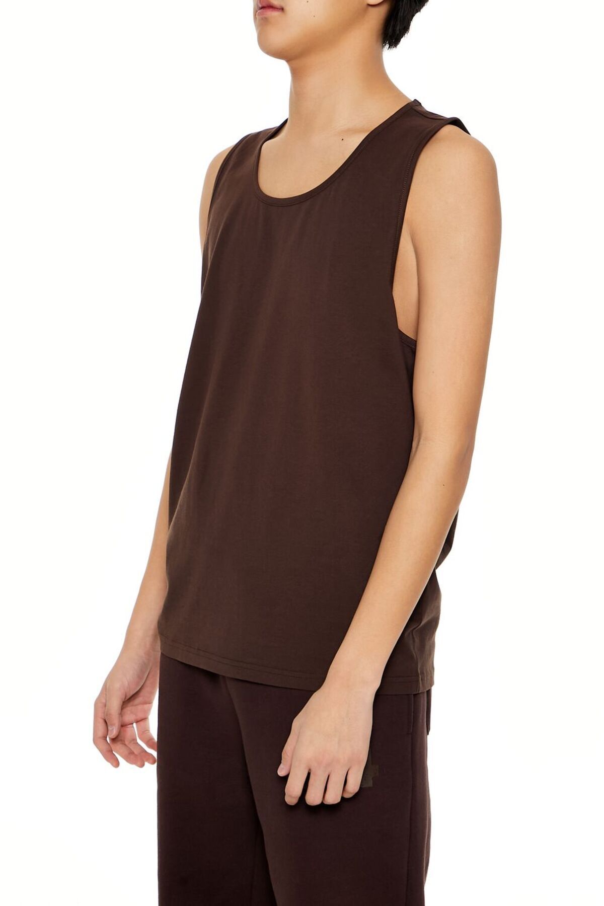 Forever 21 Pamuklu Yuvarlak Yaka Atlet