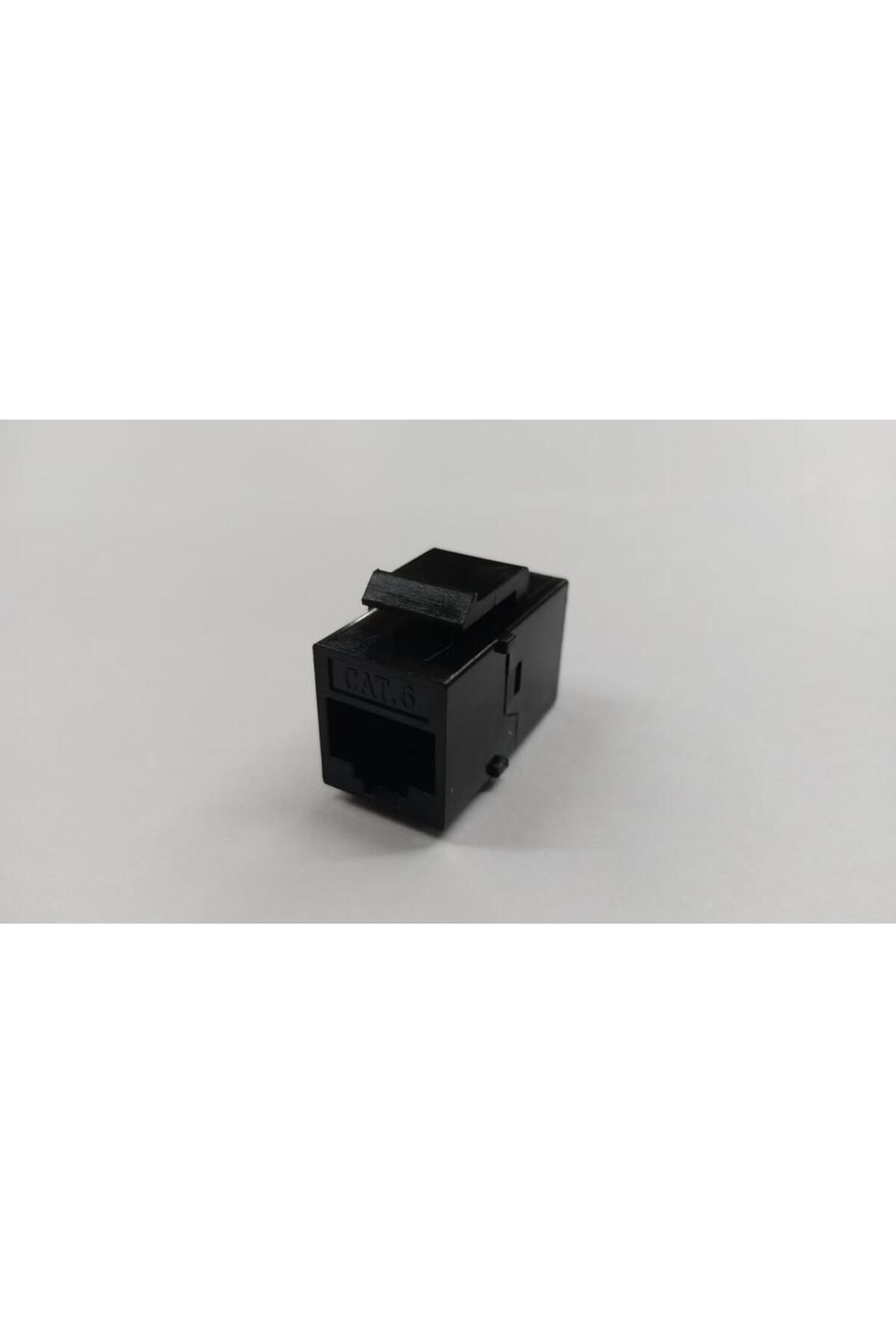 Mykablo Cat. 6 RJ45 Dişi - Dişi Keystone Ara - Siyah