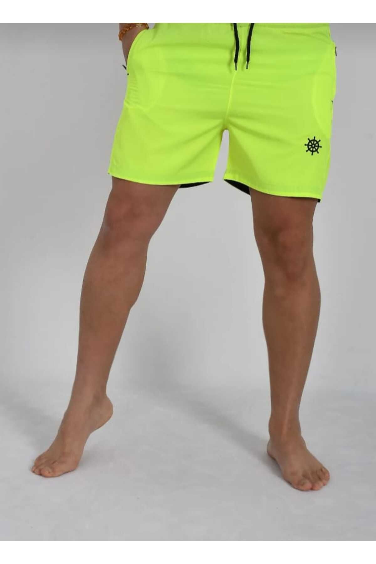 TUWAN sport Dümen Nakışlı Deniz Şortu