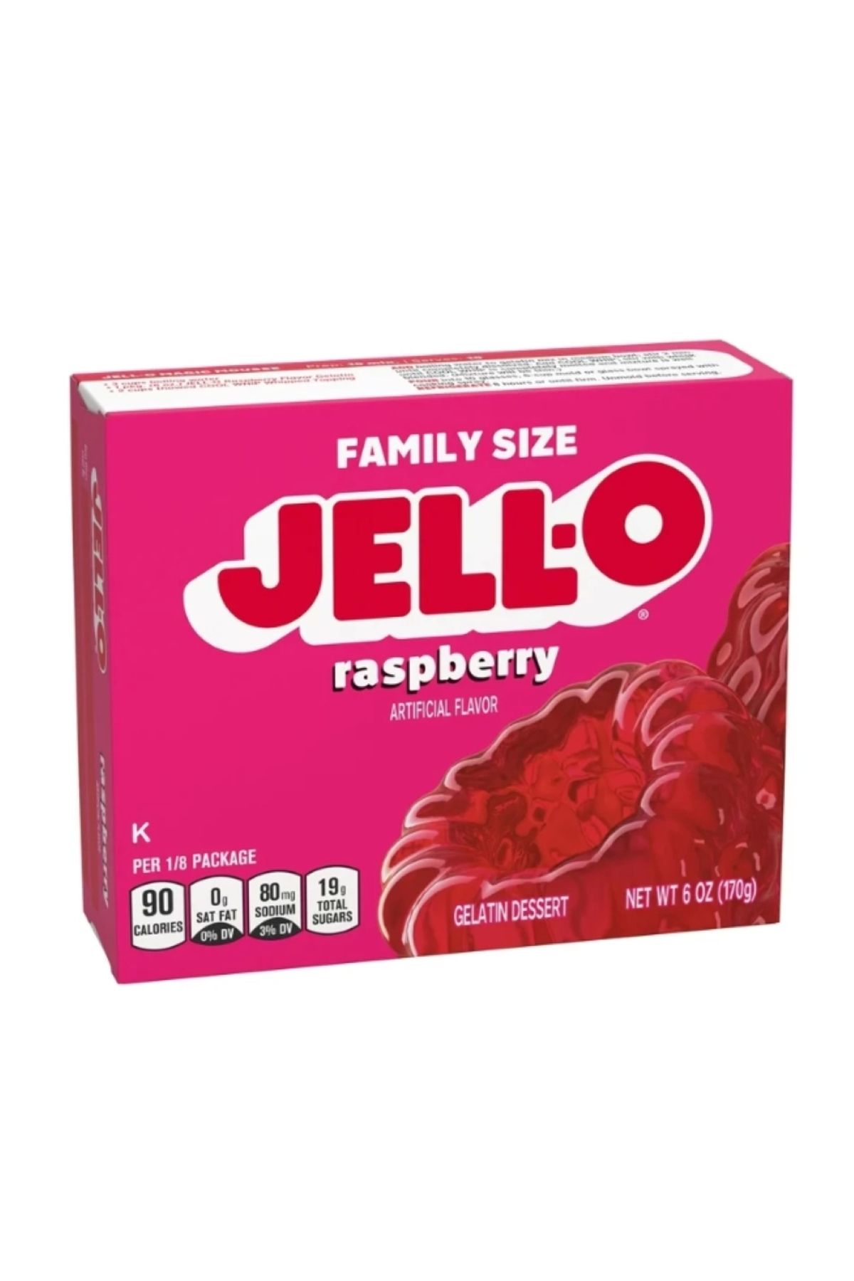 jell-o Raspberry Famıly Sıze Artıfıcıal Flavor 170 G