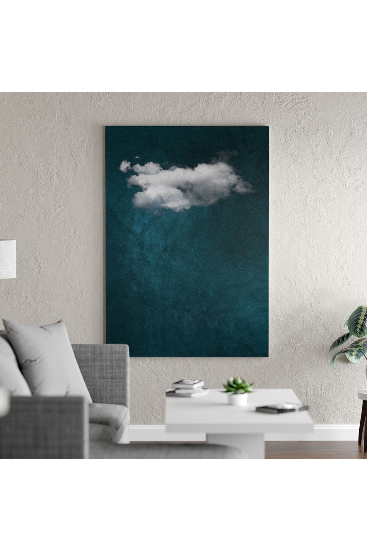 Yzc Store Bulut Tablosu - Minimalist Bulut Tablosu – Minimalist Ev Dekorasyonu - Poster & Duvar Dekoru