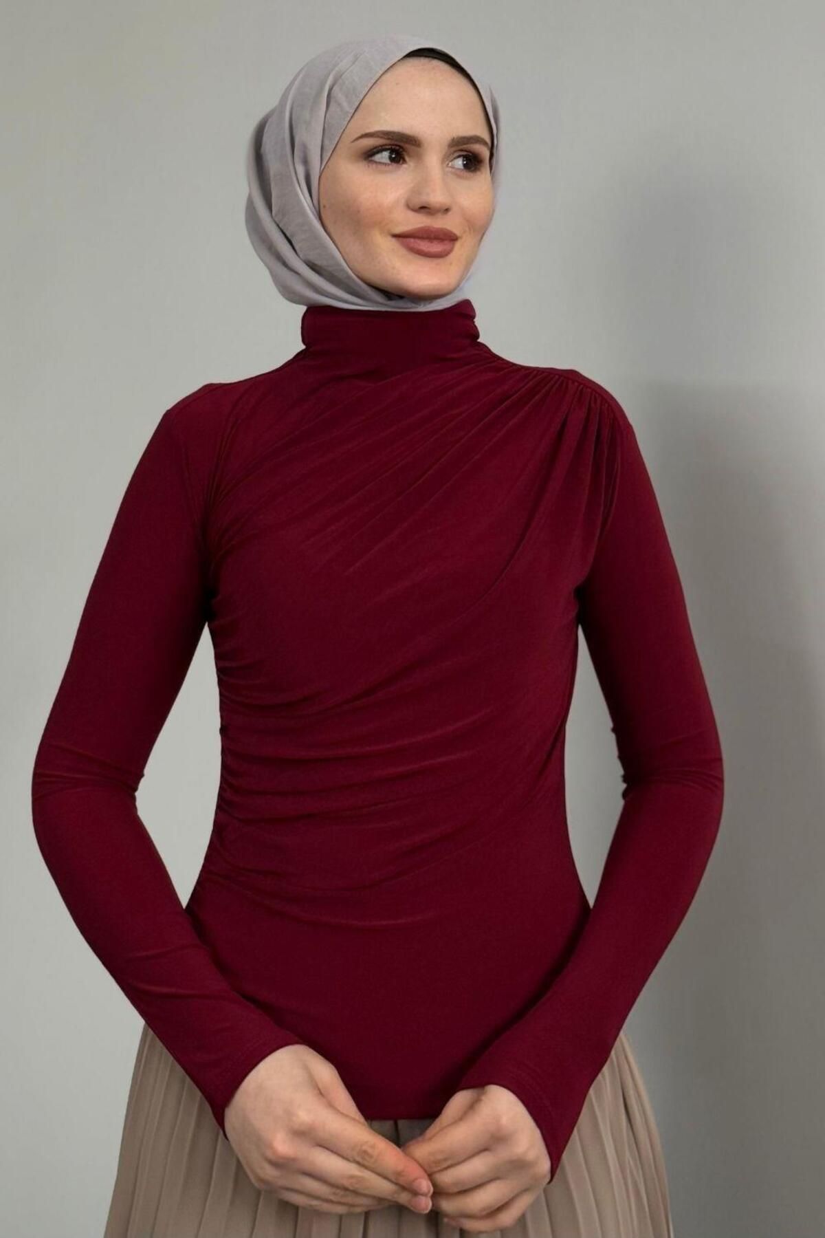 MERVEN AKYÜZ-Μπλούζα Normany Claret Red 1