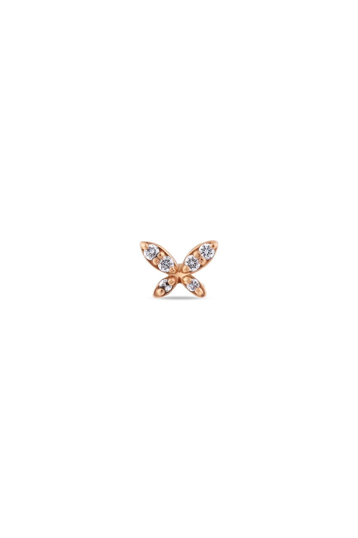 BEE GODDESS Kelebek XXS Pırlanta Altın Piercing