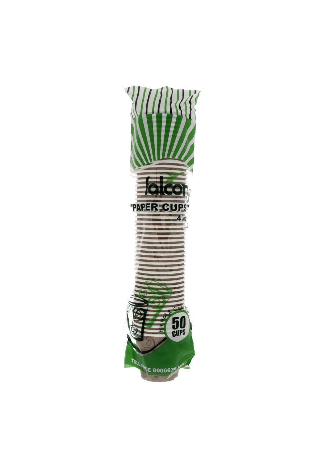 Falcon-Paper Cups 50pcs – 7oz (200ML) Disposable Cups | Food-grade & Eco-friendly 1