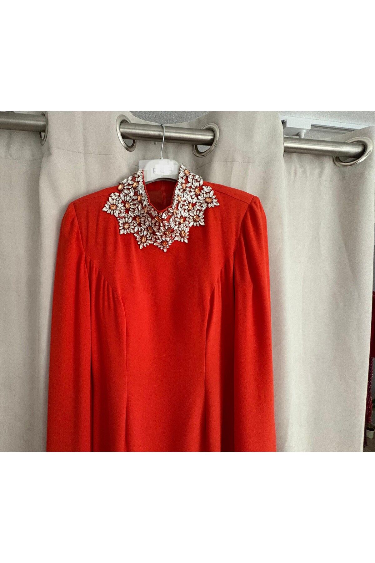 MODA TURUNCU ABİYE ELBİSE