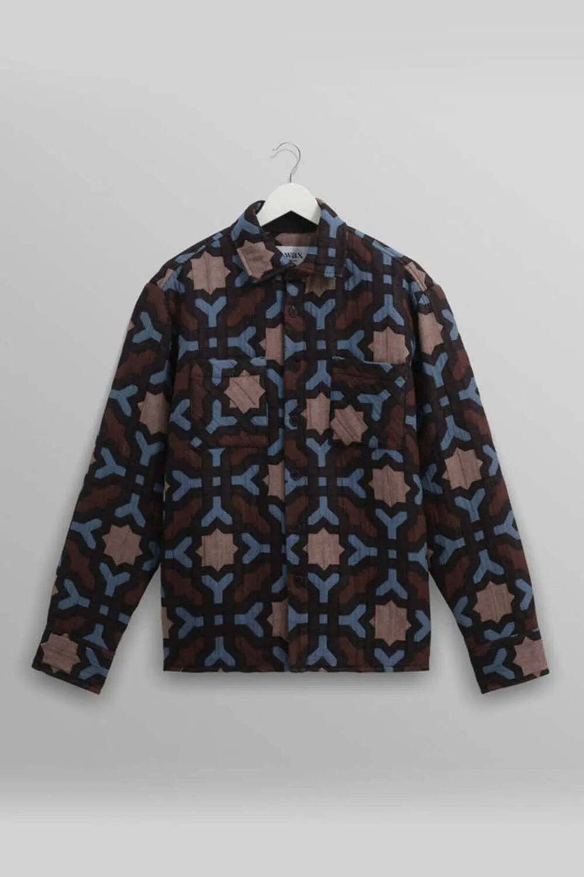 American Rag Cie Otto Multicolour Geometric Jacquard Overshirt - Şık ve Rahat Tasarım