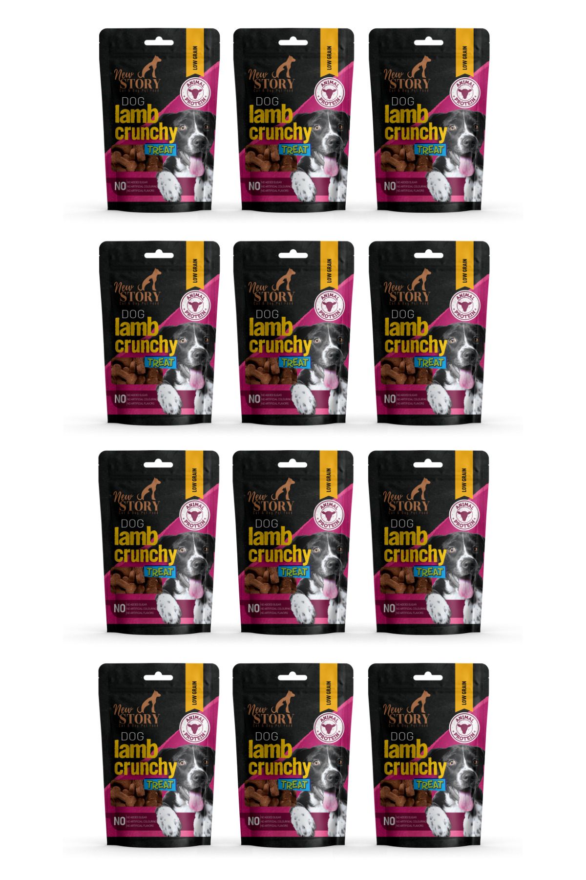 New Story Dog Lamb Crunchy 12x80Gr. Kuzu Etli, Köpek Ödül Maması