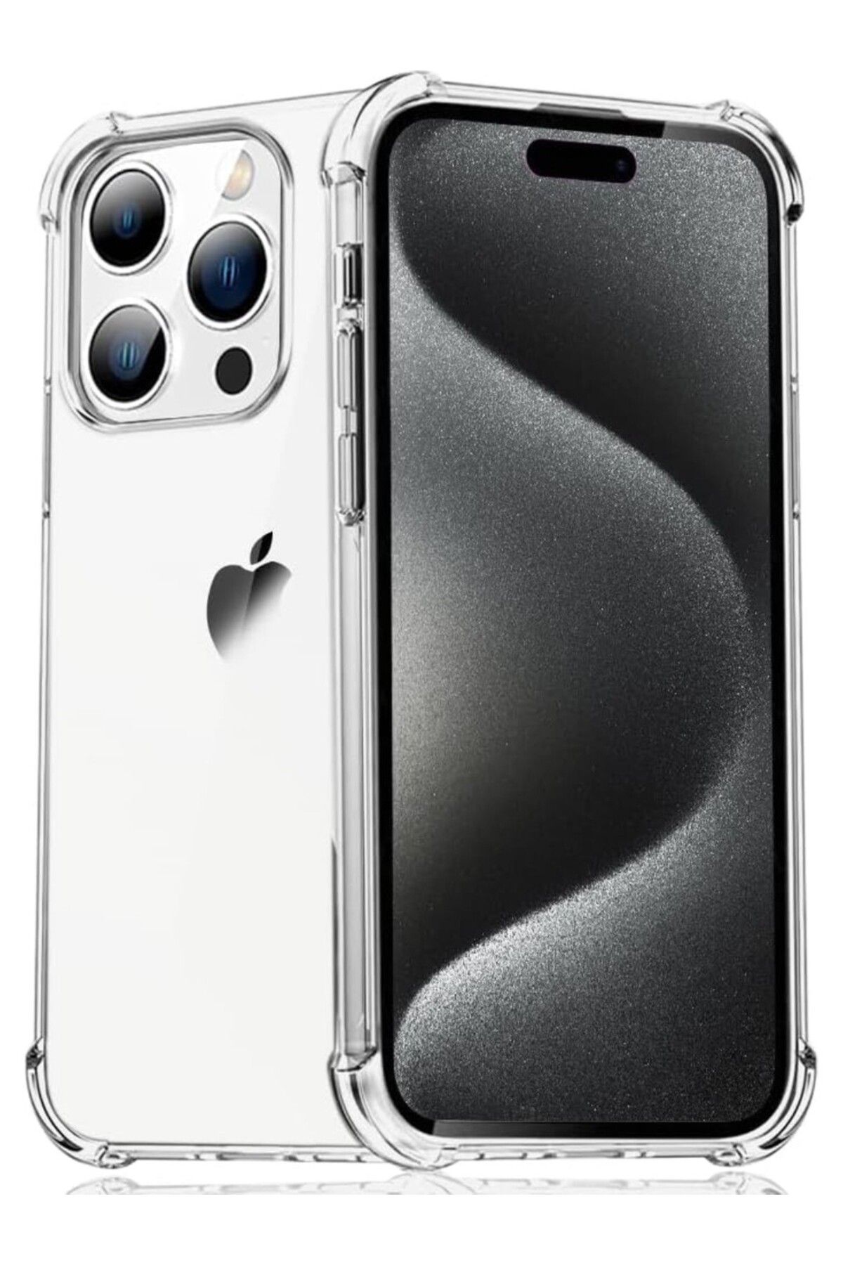 Ehr. iPhone 16 Pro Max Uyumlu Darbe Önleyici Sararmaya Dayanıklı Airbag Korumalı Ultra Slim TPU Şeffaf Si