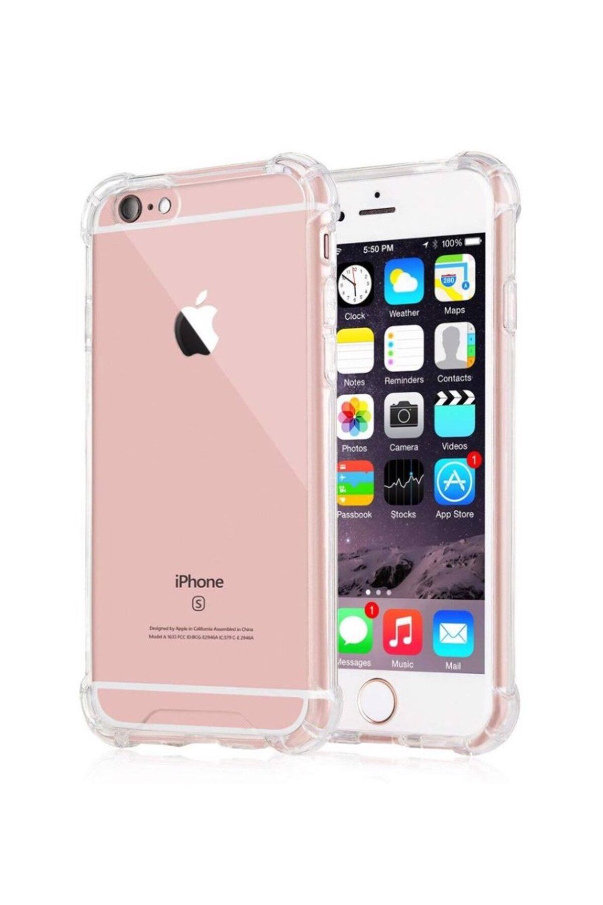 Ehr. iPhone 6/6s Plus Uyumlu Darbe Önleyici Sararmaya Dayanıklı Airbag Korumalı Ultra Slim TPU Şeffaf Sil