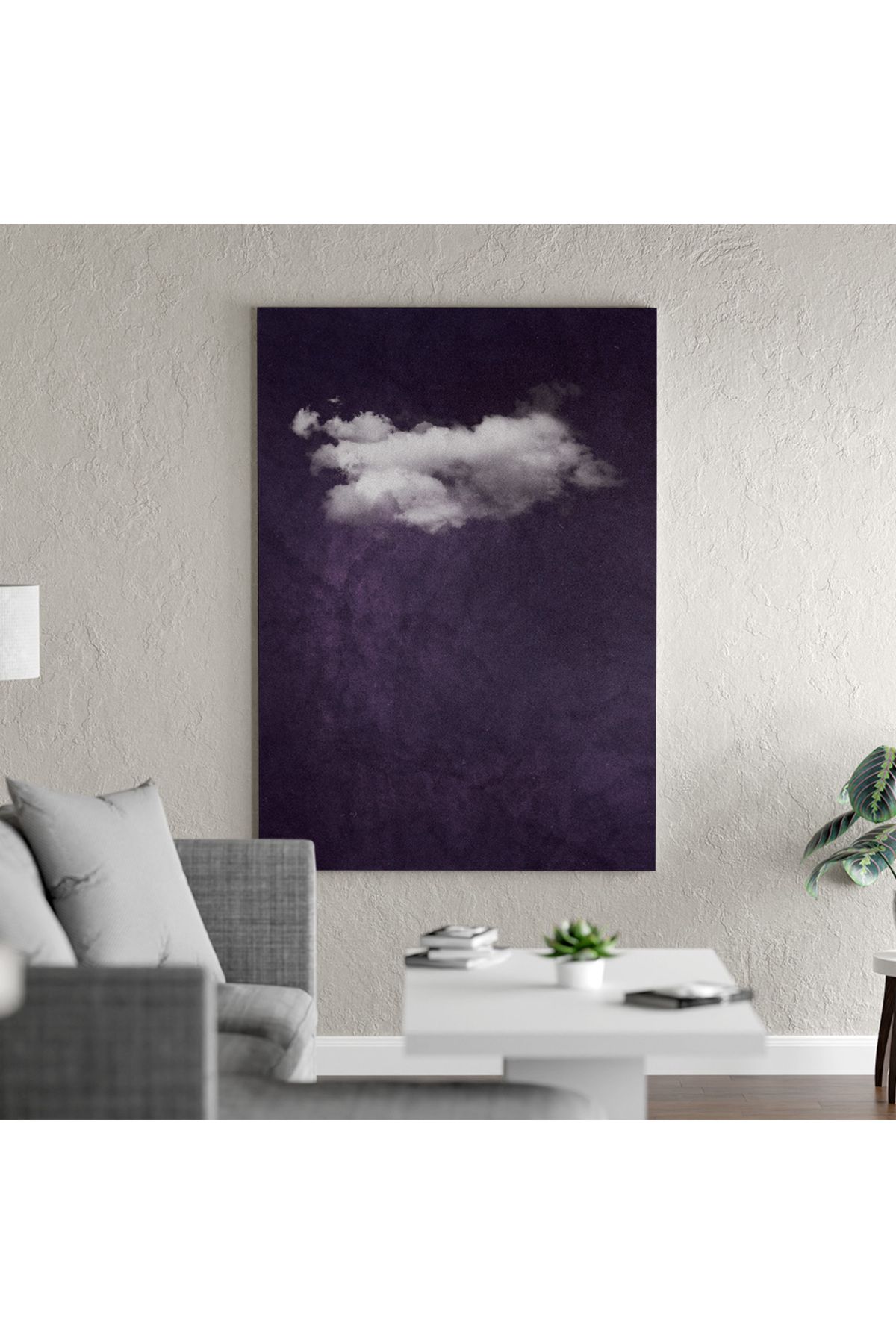 Yzc Store Bulut Tablosu - Minimalist Bulut Tablosu – Minimalist Ev Dekorasyonu - Poster & Duvar Dekoru